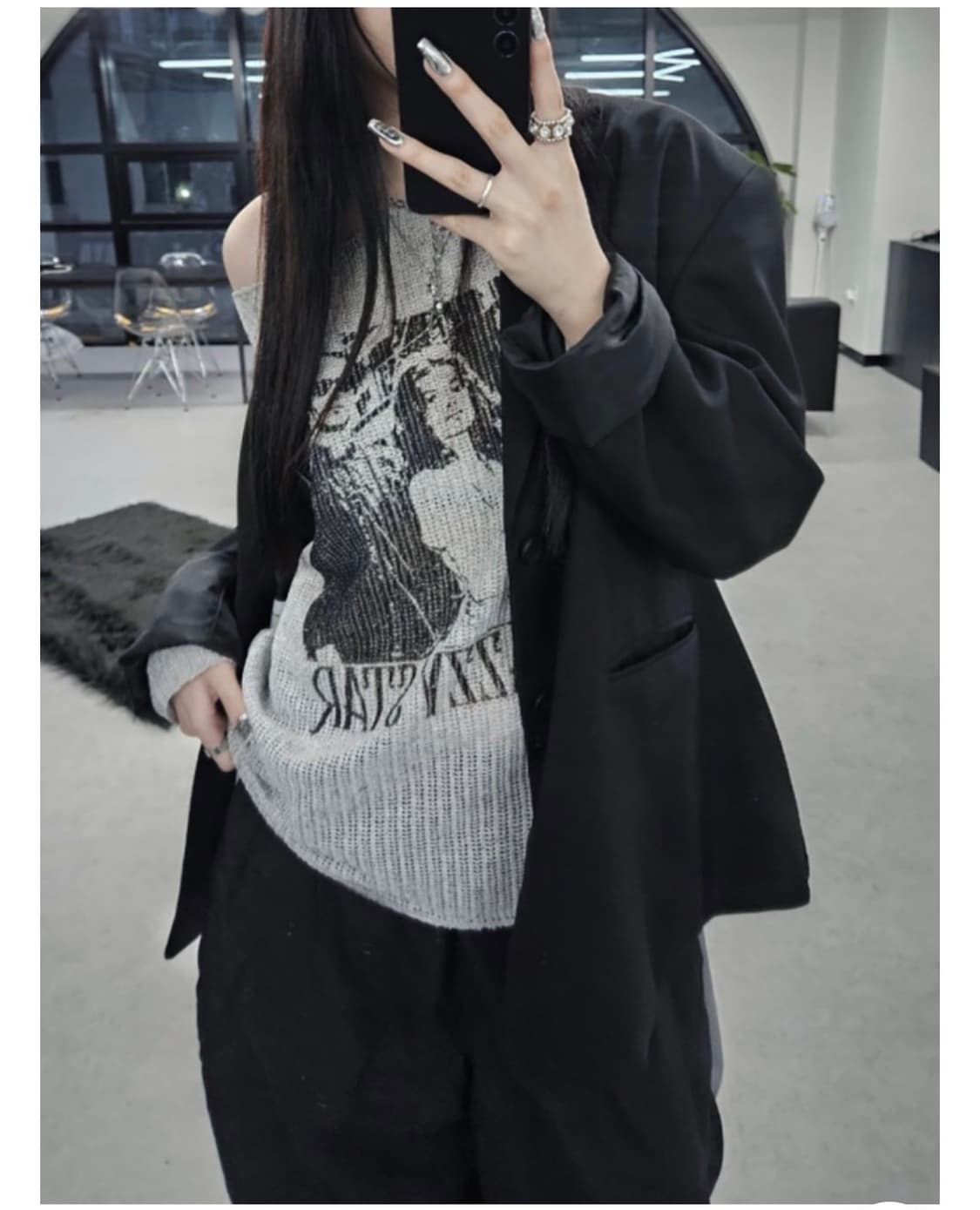 어반유니크 빈티지 네트 티 상품이미지2