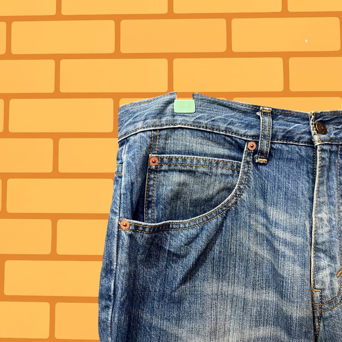 리바이스 OT206 연청 데님 팬츠 (34) 상품이미지5