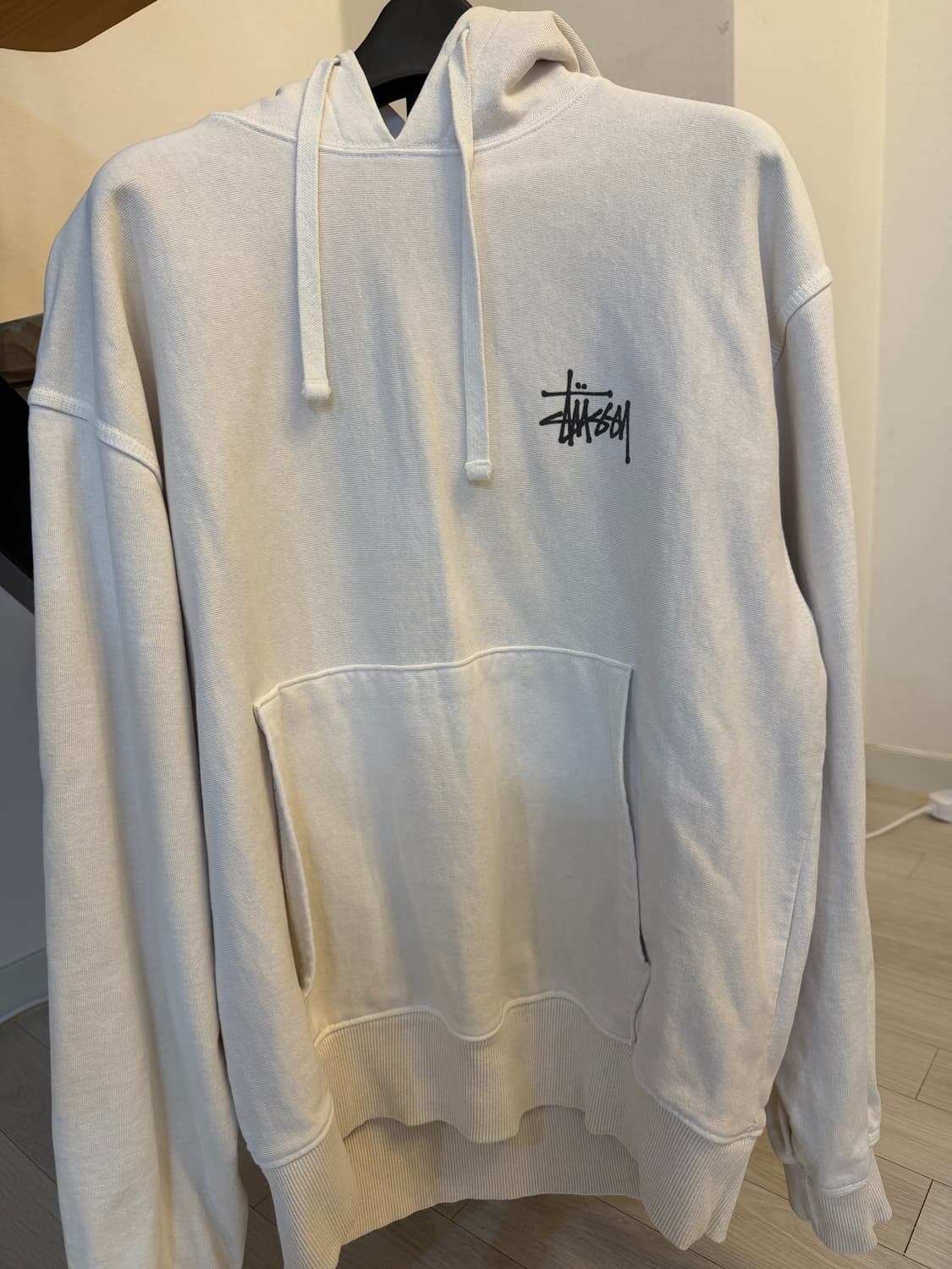 스투시 베이직 스투시 피그먼트 다이드 후드 내츄럴 상품이미지1