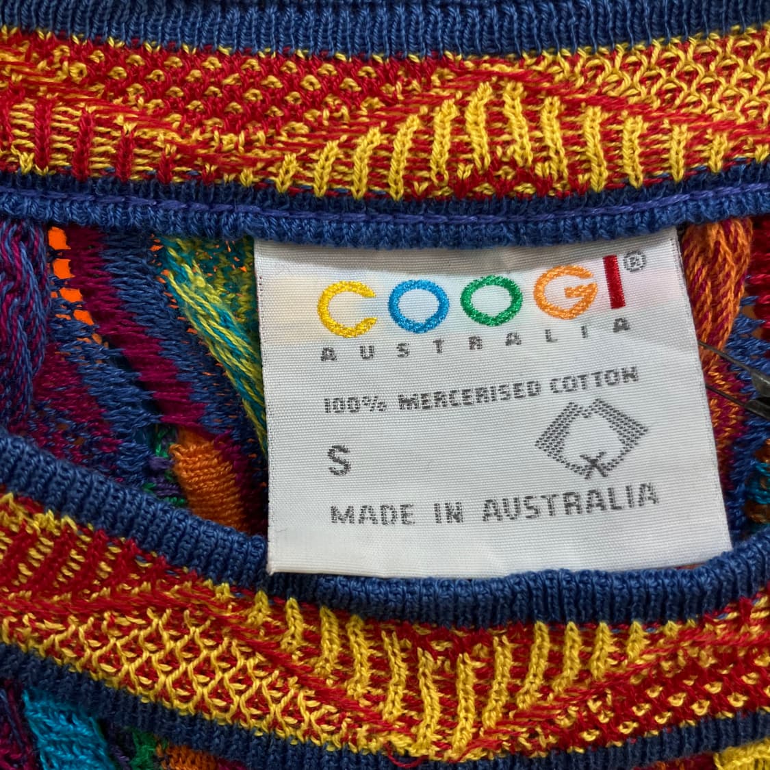 쿠지 멀티컬러 3D 케이블 니트 스웨터 S 상품이미지2