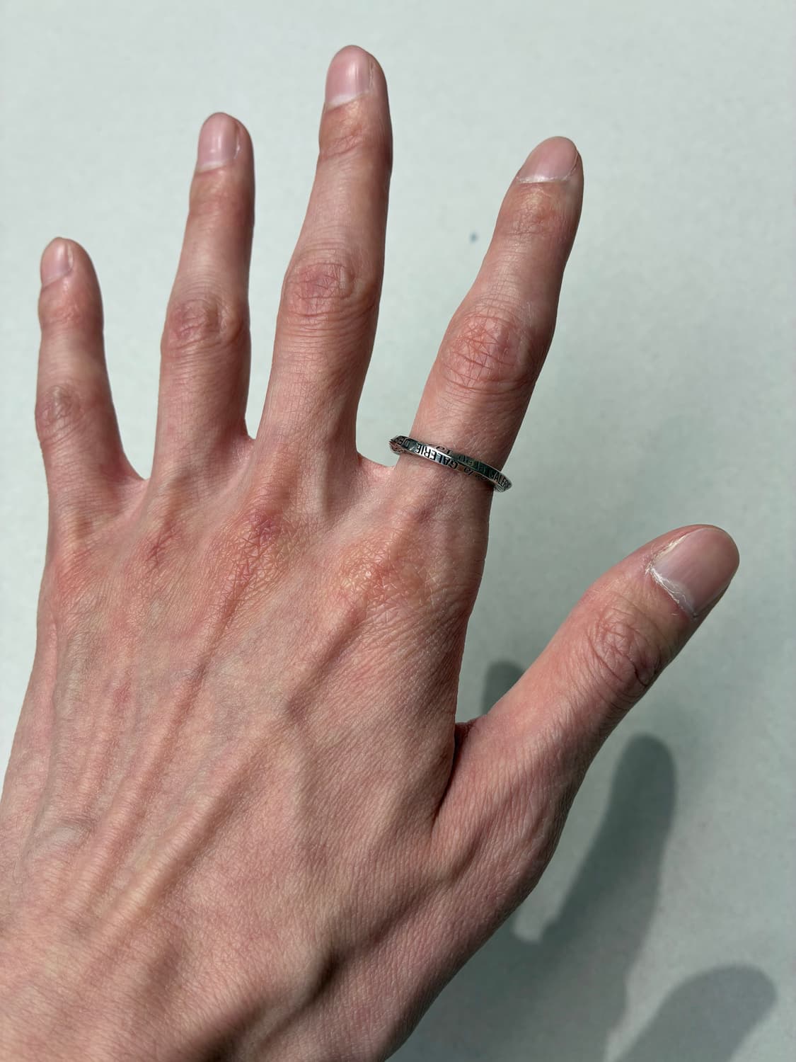 론원스 X 갤러리 디파트먼트 프렌치 트위스트 로고 925실버 링 US9 상품이미지4