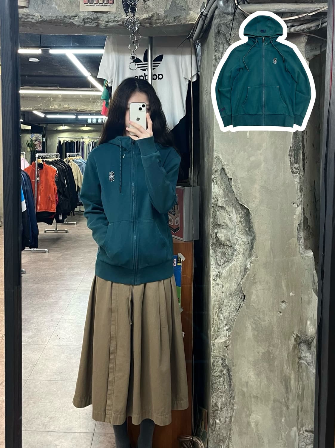 엠엘비 후드집업 그린 95 #csz2856 상품이미지1