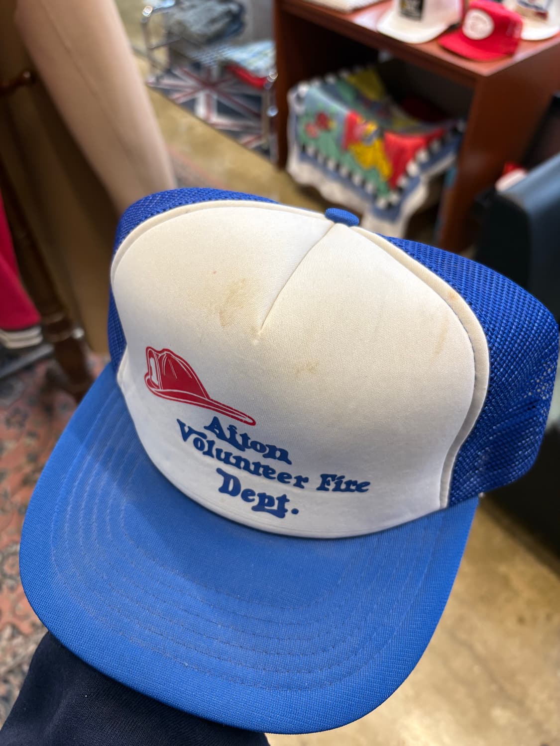 80s 미국 의용 소방대 빈티지 트러커캡 상품이미지2