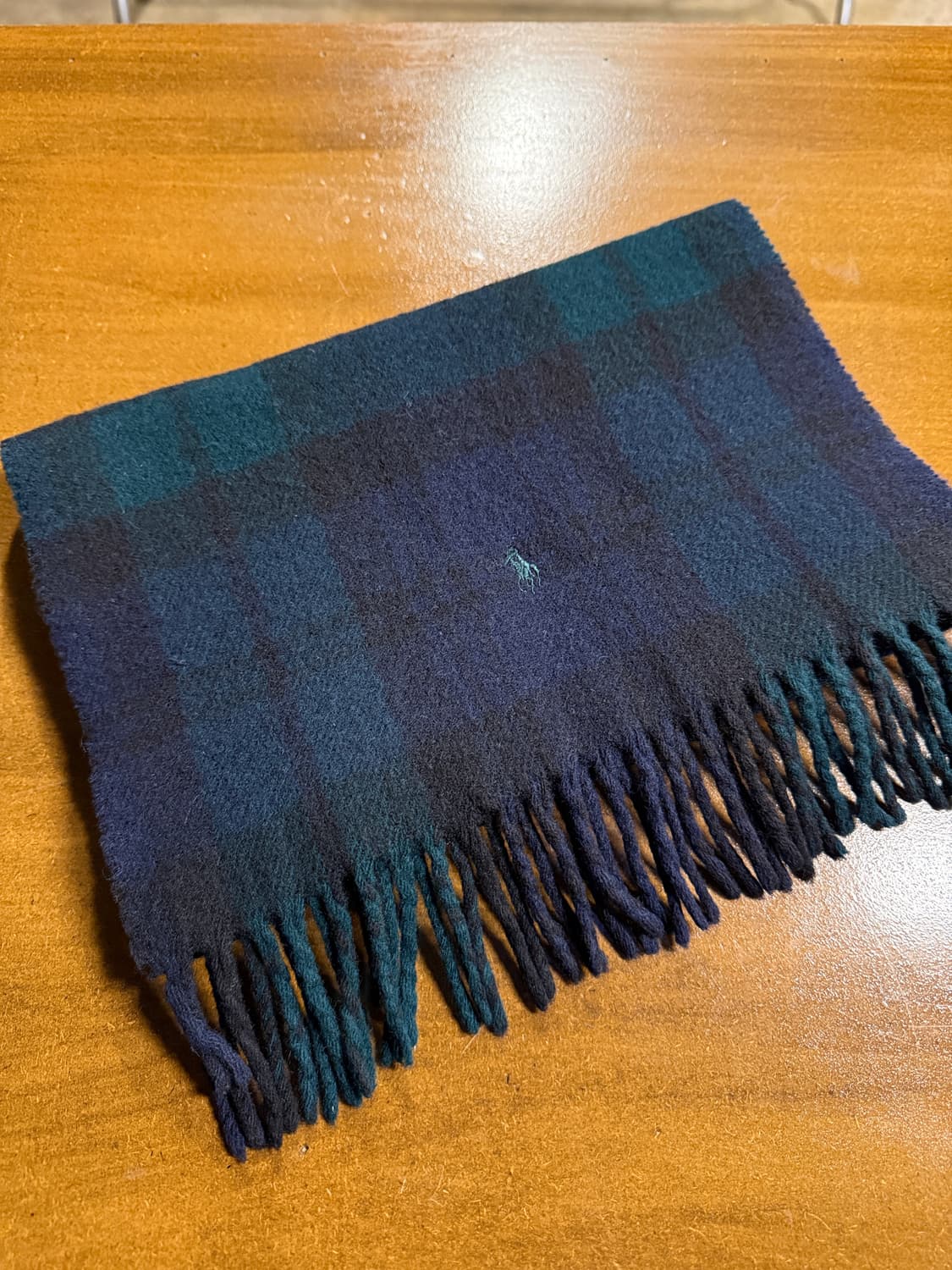 폴로 랄프로렌 1990년대 블랙워치 울 머플러 상품이미지2