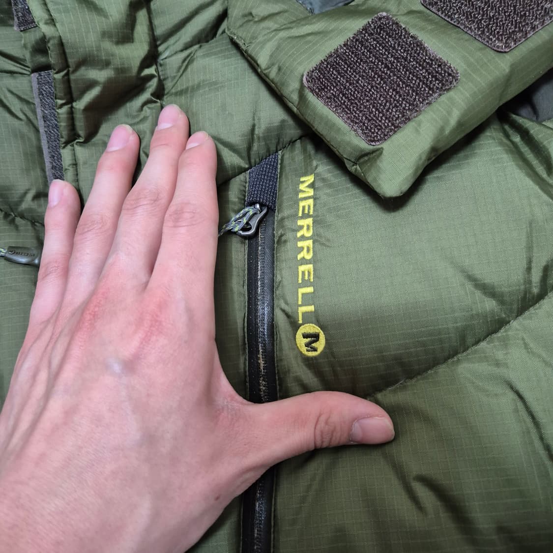 머렐 구스다운 후드 패딩 점퍼 M(95) 상품이미지5