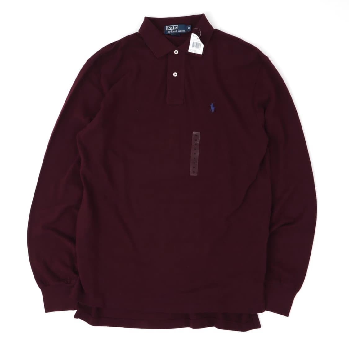 폴로 랄프로렌 버건디 PK 카라 롱슬리브 상품이미지1