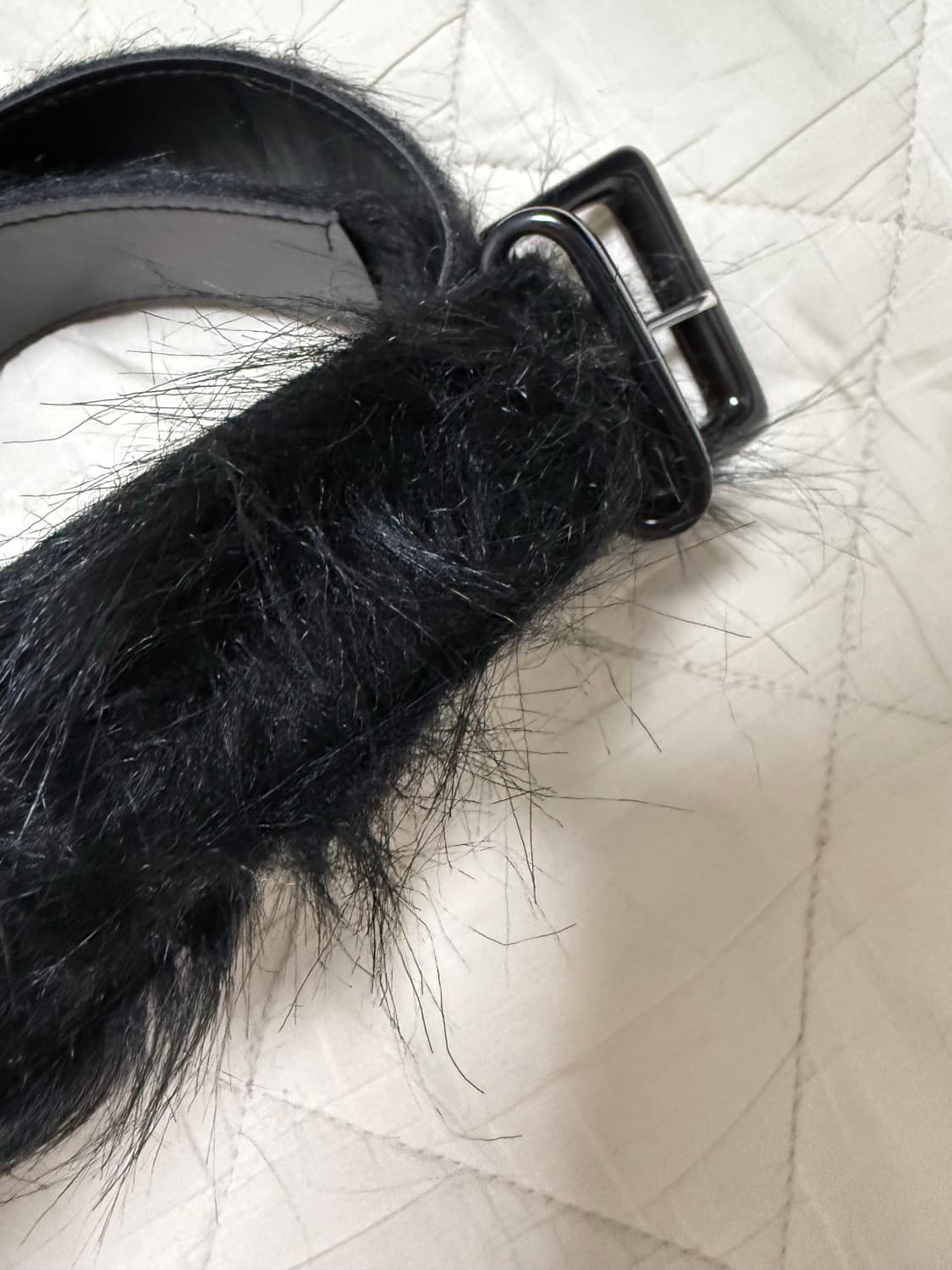 블랙 퍼 벨트  상품이미지4