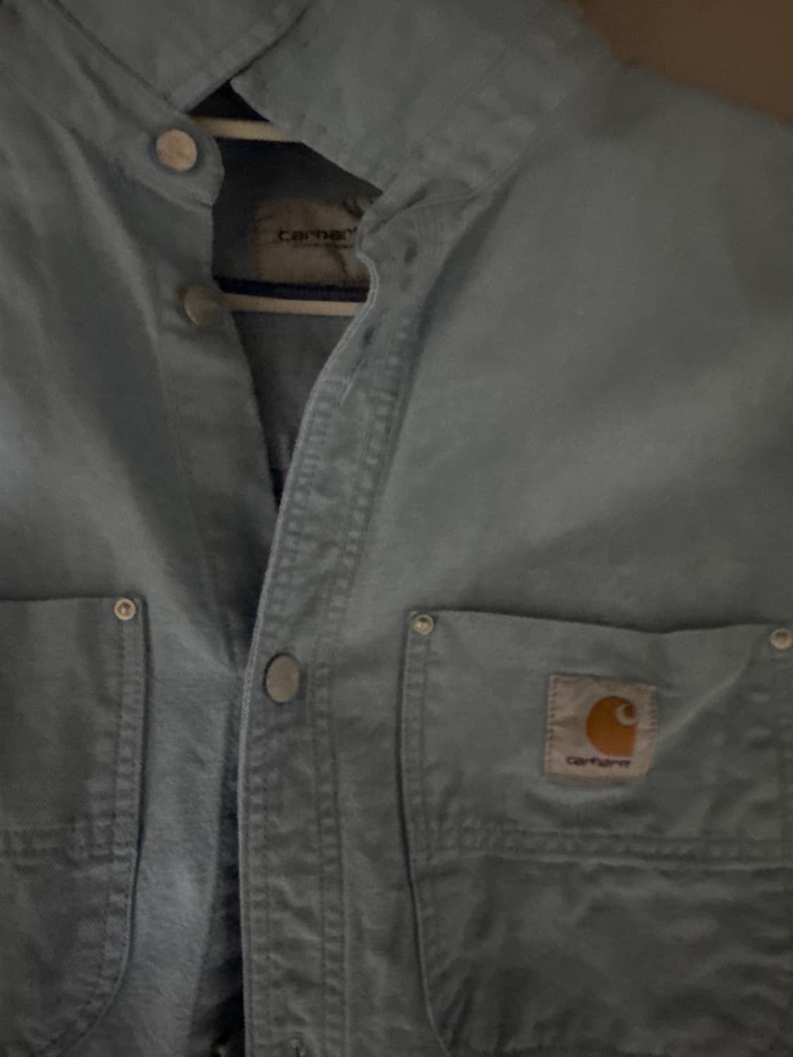 칼하트 하늘색 셔츠 상품이미지3