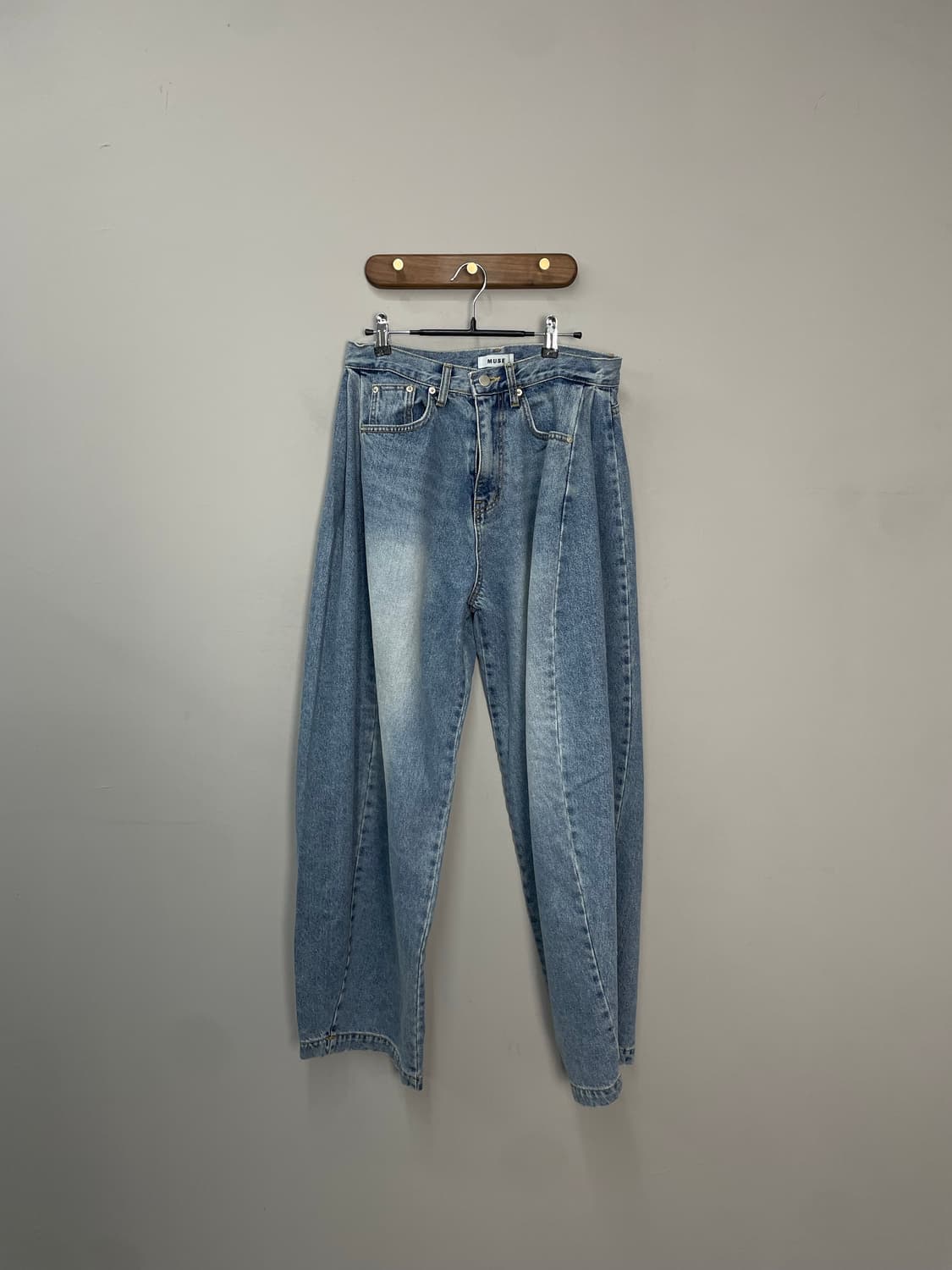 뮤즈 벌룬핏 와이드 데님 팬츠 H1554 상품이미지3