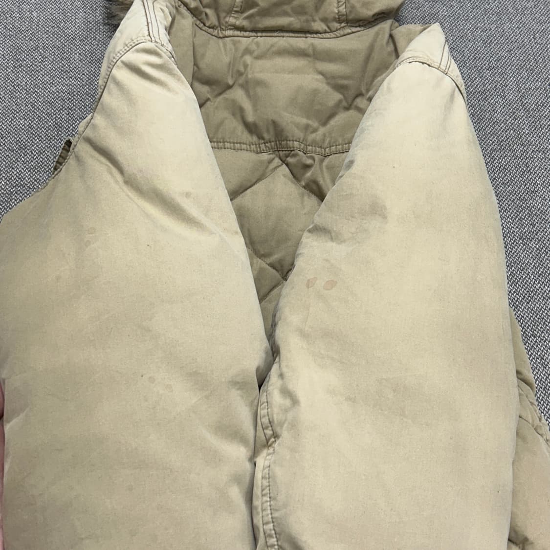 폴로 베이지 푸퍼 봄버 패딩(L) 상품이미지10