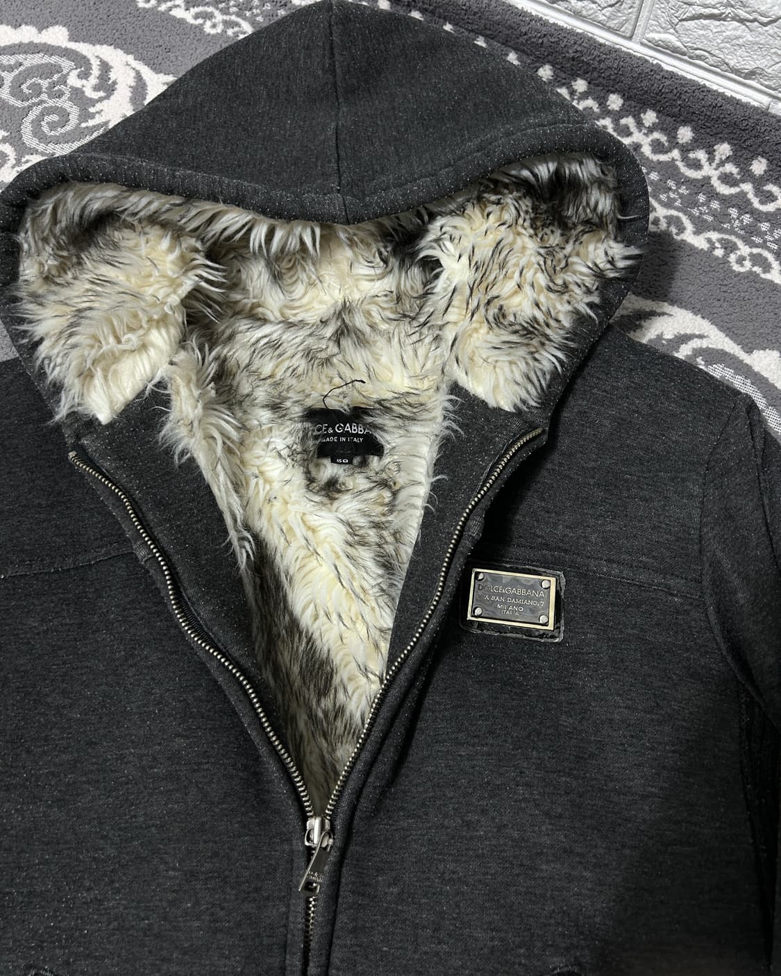 00’s 돌체앤가바나 울프죠 퍼 후드 집업 상품이미지3