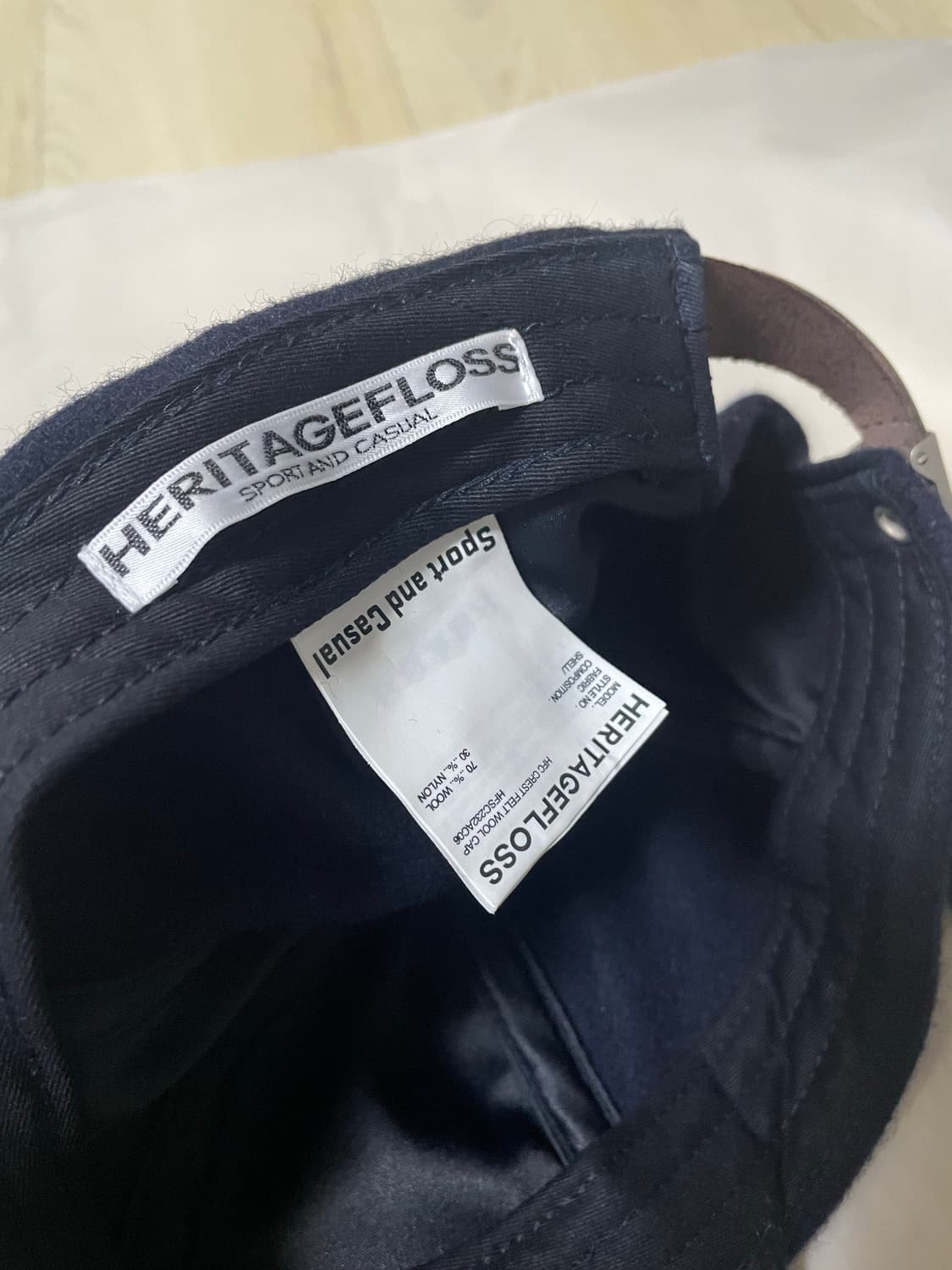 남녀공용/새제품) 헤리티지플로스 크레스트 캡 모자 네이비 상품이미지7