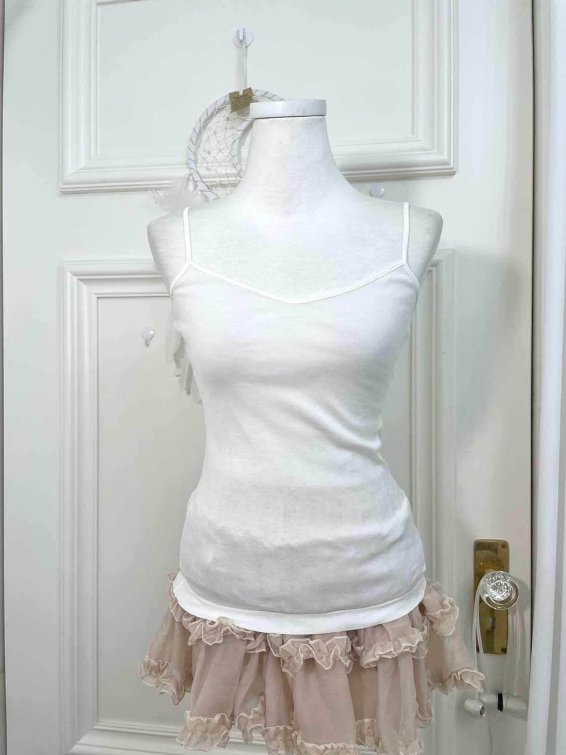 ivory frill v-neck rib cardigan(size-40) 상품이미지9