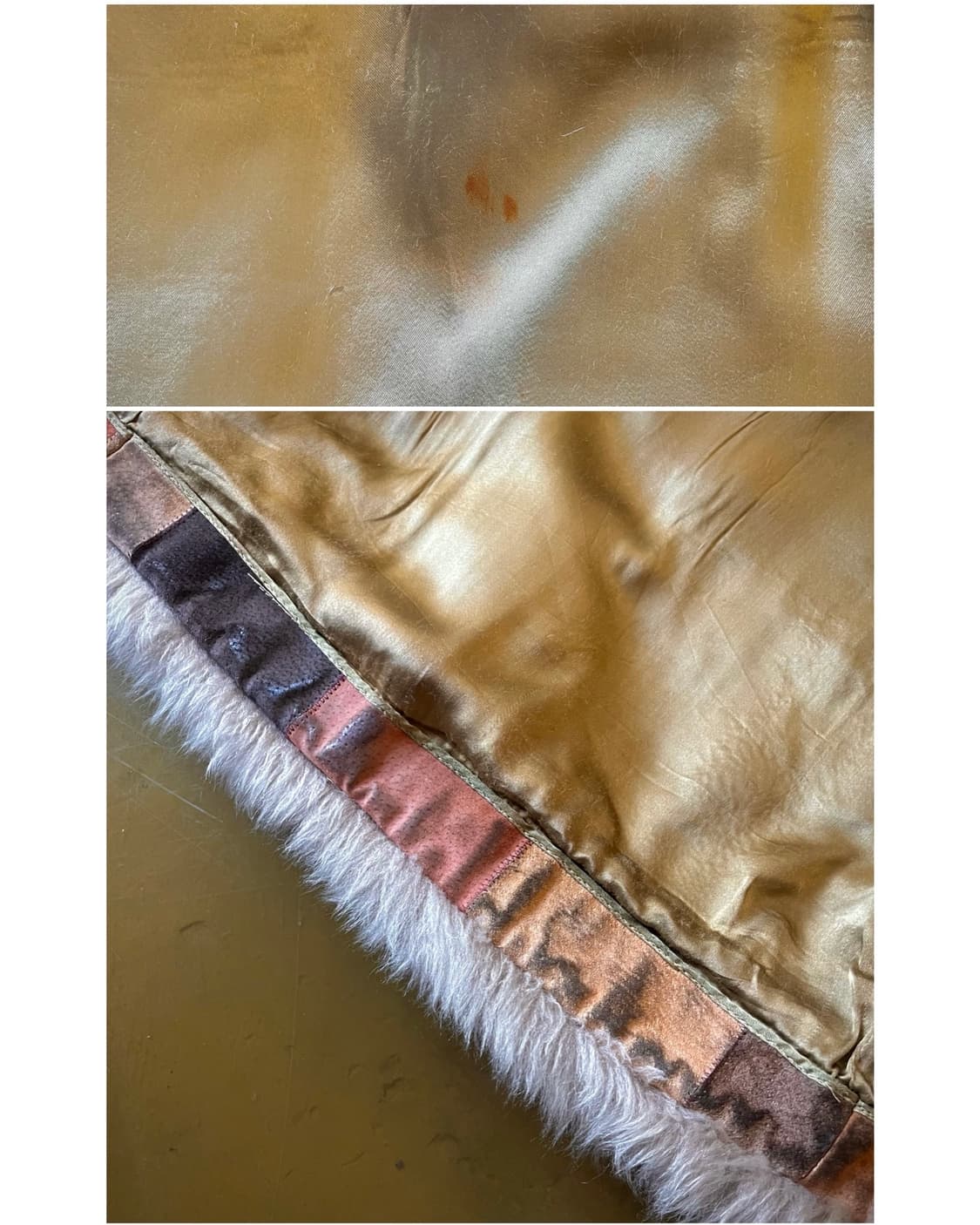 1970-80s Moon Bat Leather Lamb Fur JK 상품이미지7