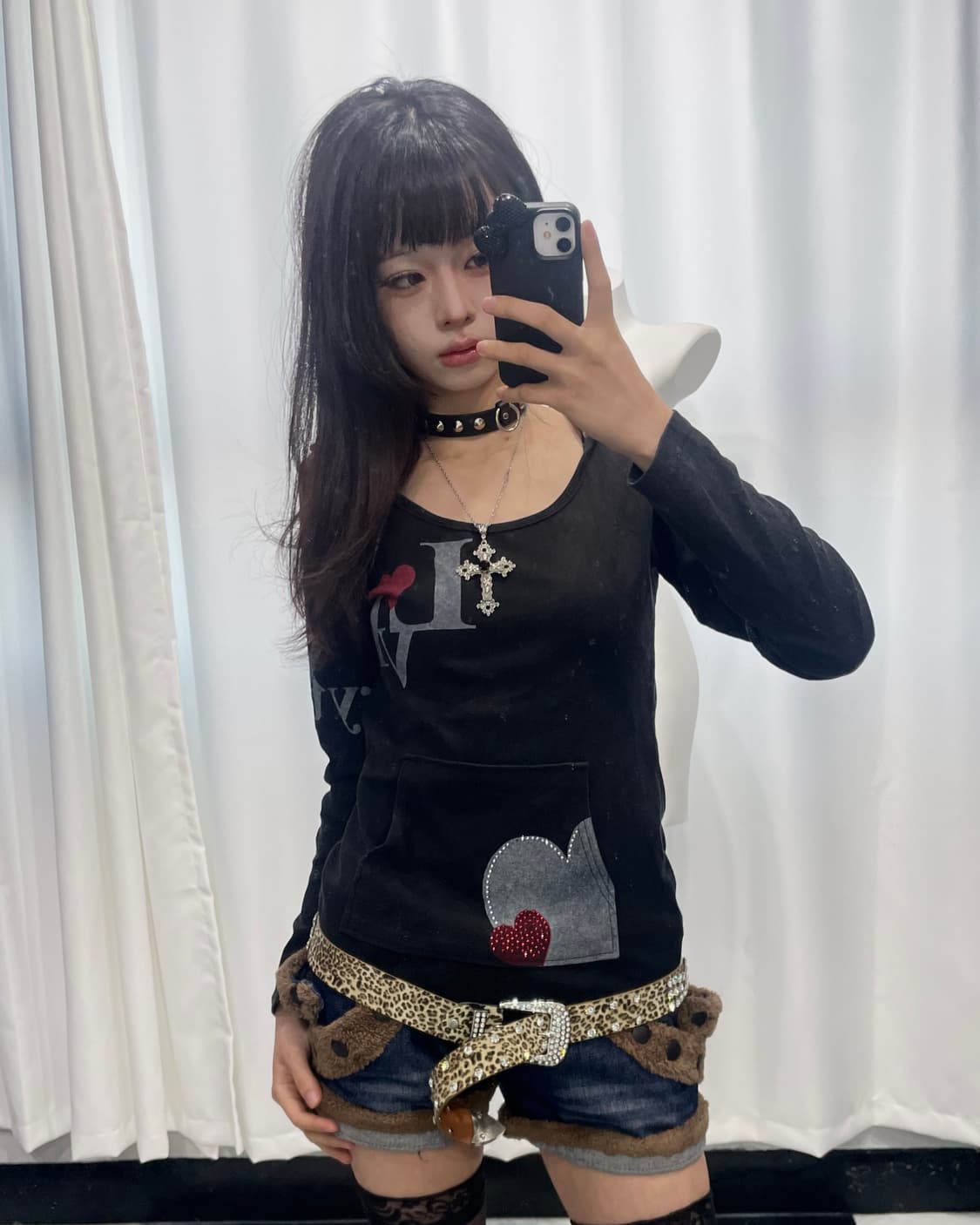 🎸블랙 갸루 후디🎸 상품이미지2