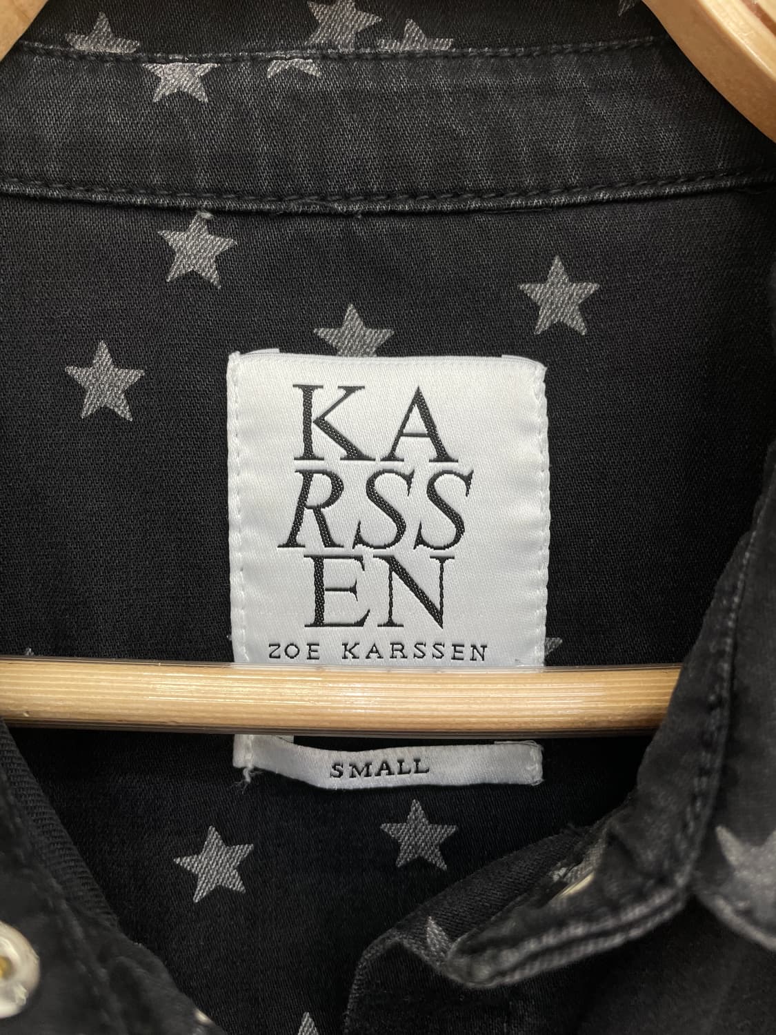 ZOE KARSSEN 별 패턴 스냅 셔츠 상품이미지7