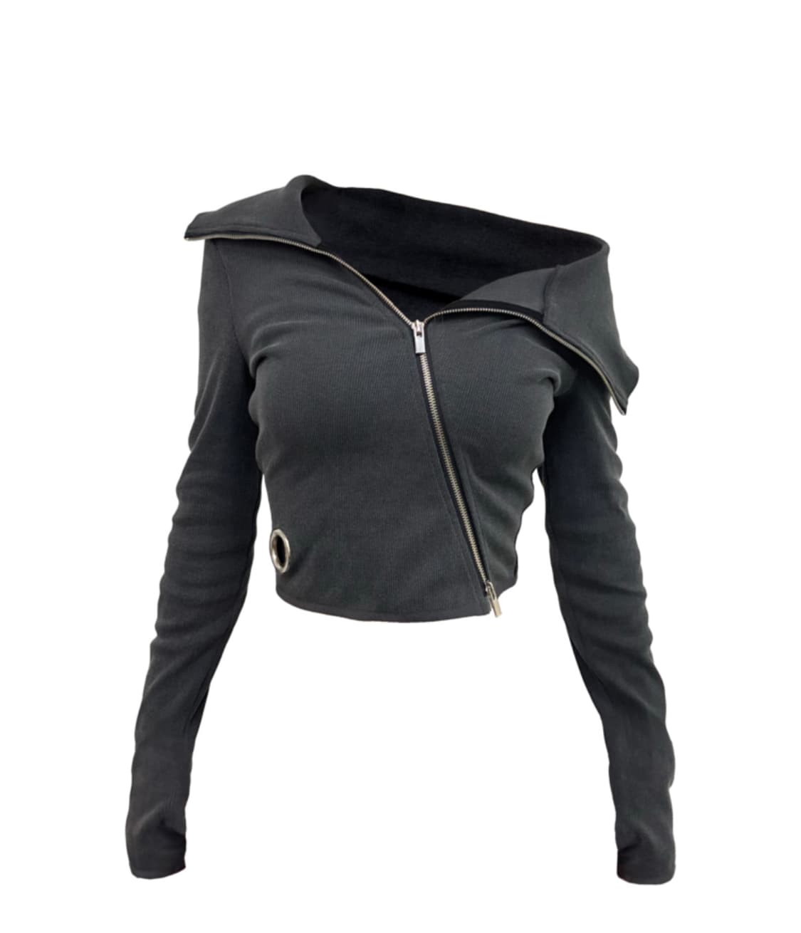 Kimyo unbal full zip top washed grey 상품이미지1