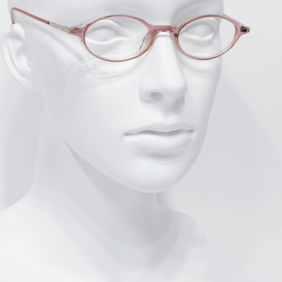 피치 핑크 오벌 뿔테 데드스탁 빈티지안경 상품이미지5
