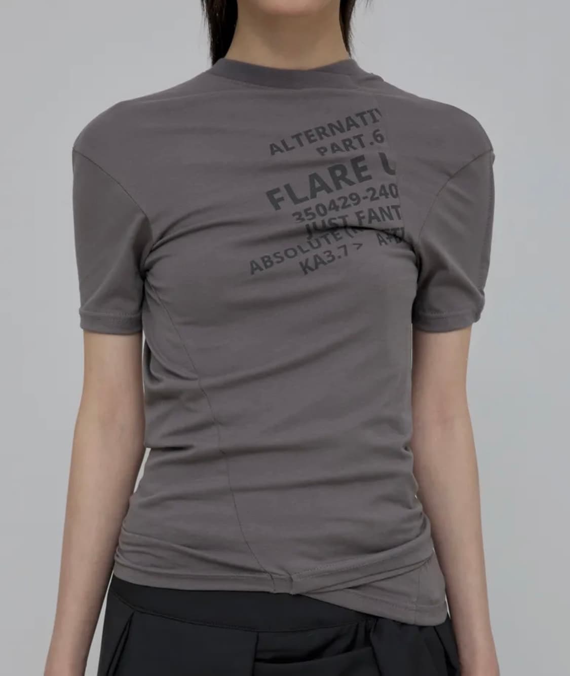플레어업 레이어드 티셔츠 Asvmmetrical T-Shirt 상품이미지1