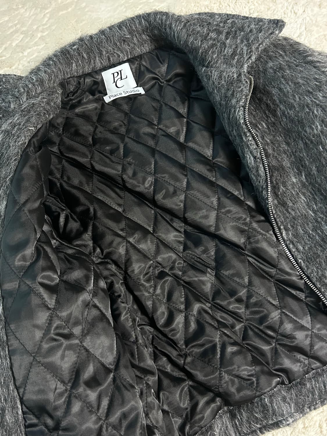 플레이스 스튜디오 소프트 울 블렌디드 미니멀 클래식 블루종 카라 상품이미지5