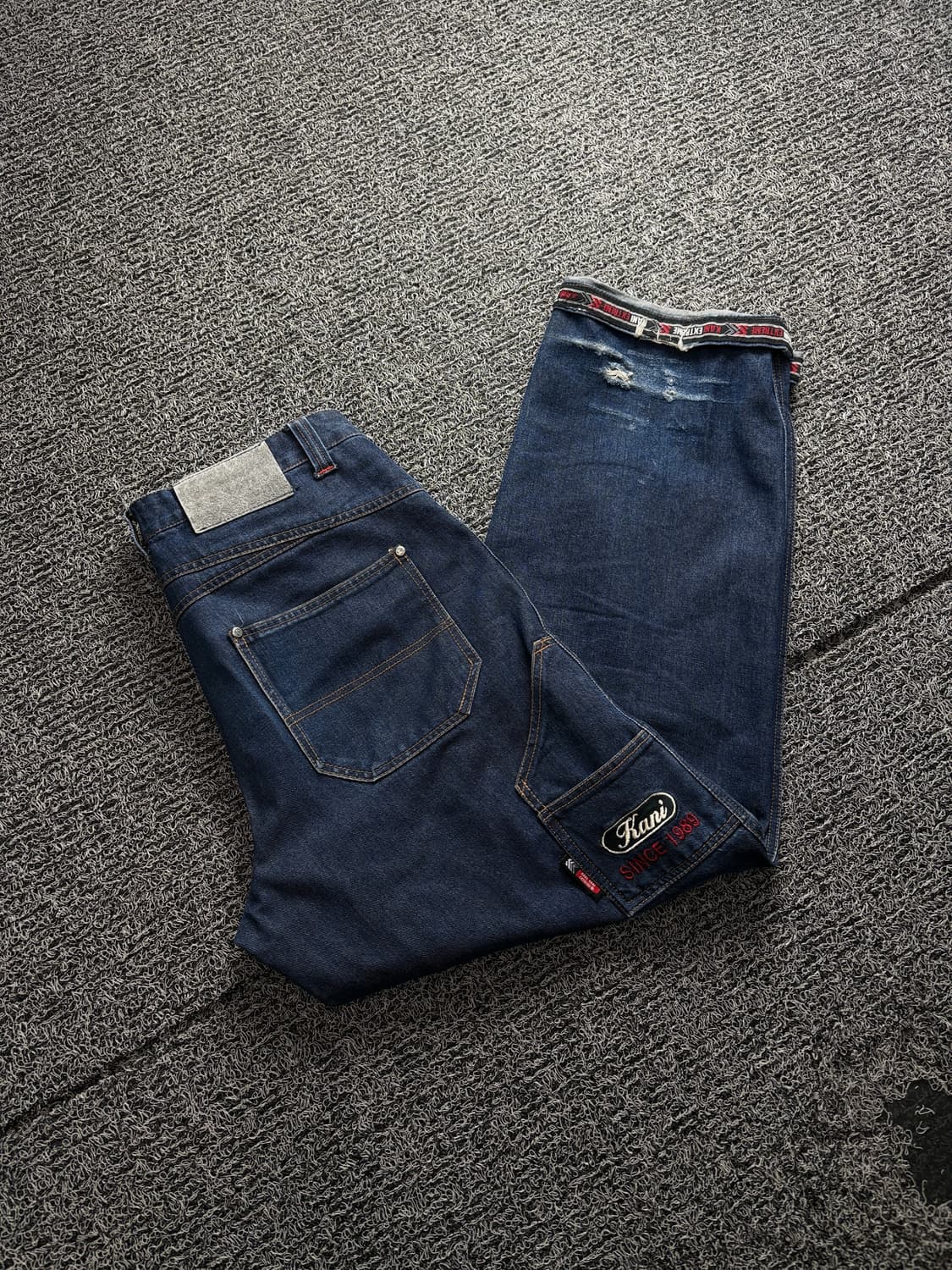 칼카니 올드스쿨 와이드핏 카펜터 데님 팬츠 3268 상품이미지1