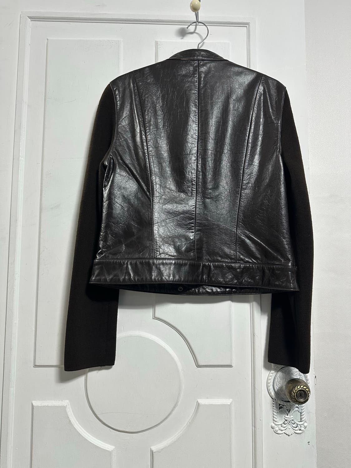 존스뉴욕 메리노울 레더 자켓 상품이미지2