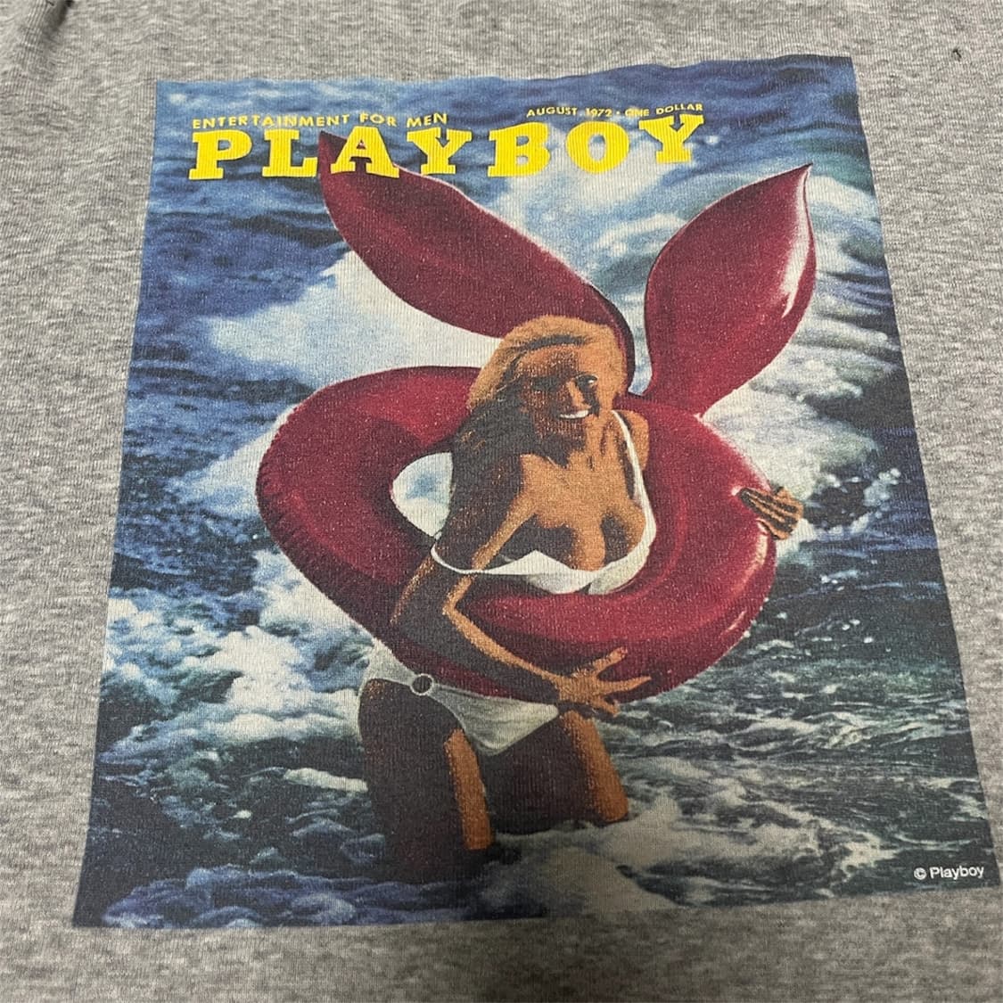Dolce & Gabbana PLAY BOY 프린팅 데미지 티셔츠 상품이미지1