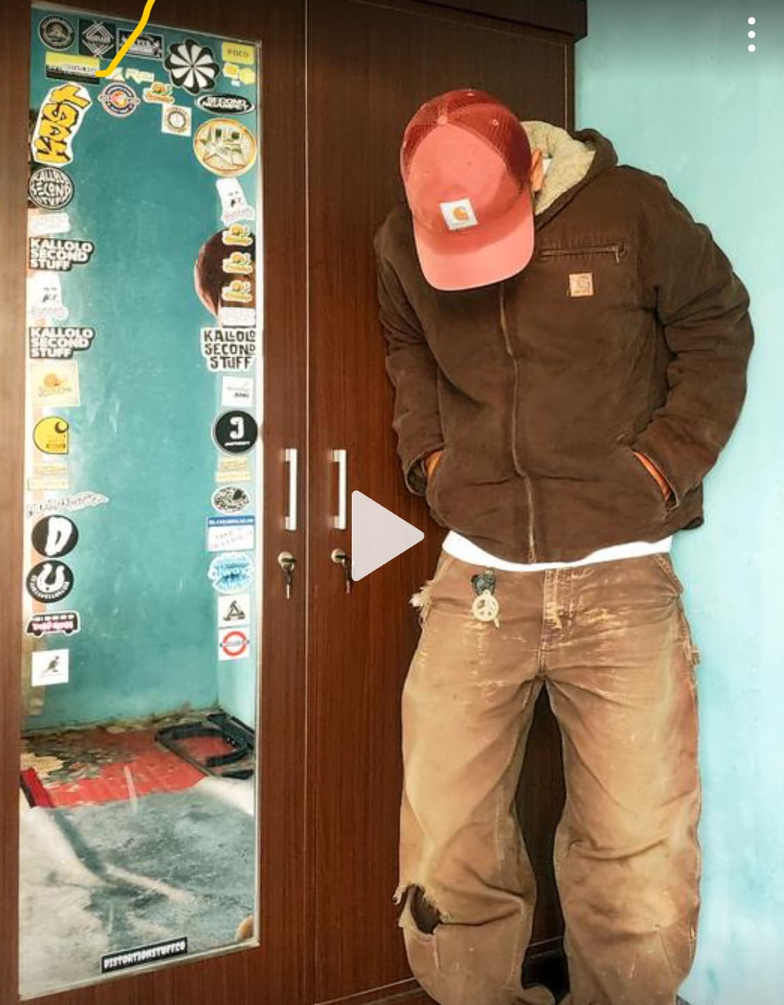 소매상태좋음) 칼하트 시에라 j141 자켓 xl dkb 다크브라운 상품이미지1