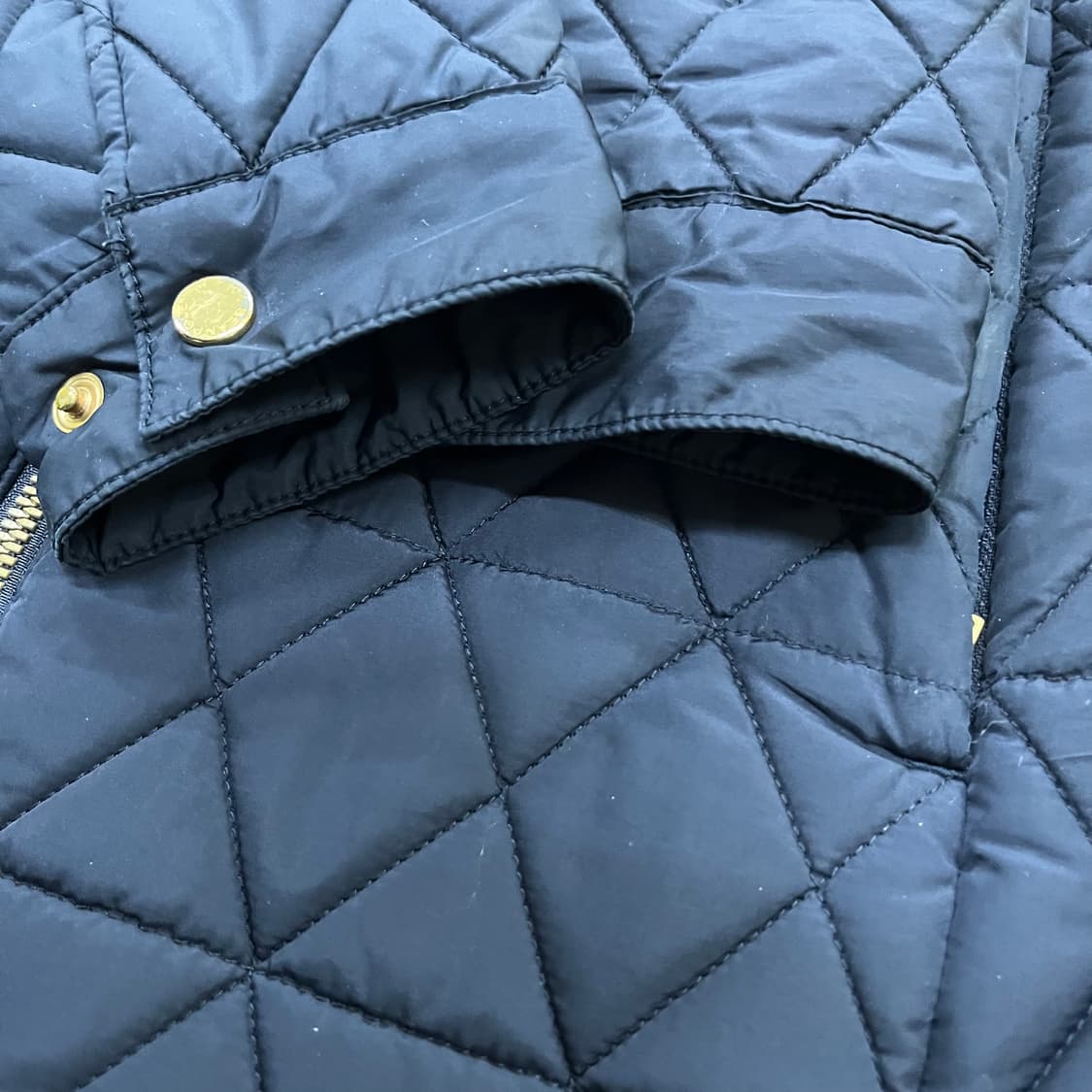 [90] 빈폴 골프 여성 후드 퀄팅 롱 패딩 자켓 네이비 3951 상품이미지4
