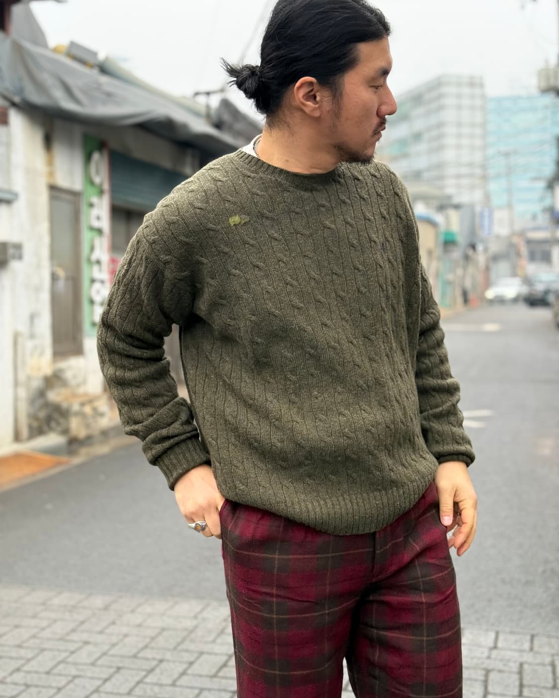 90‘s 폴로 랄프로렌 램스울 케이블 니트 스웨터 105 상품이미지9