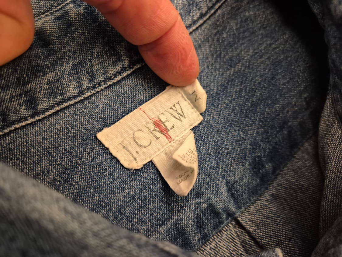 90s J.CREW 데님 셔츠 상품이미지5