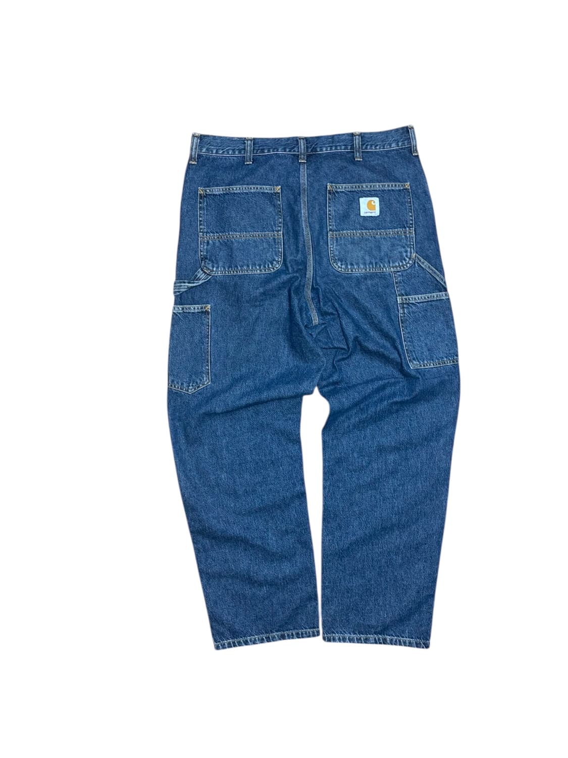 칼하트 wip 더블니 데님 스미스 블루 스톤 워시드 상품이미지5