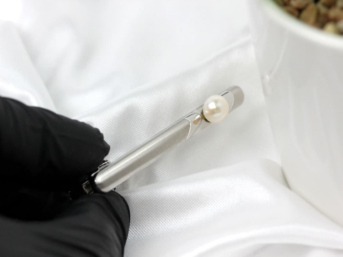 엠씨엠 A+등급 5.5cm 천연진주 남자 명품 넥타이핀 커프스 세트 상품이미지7