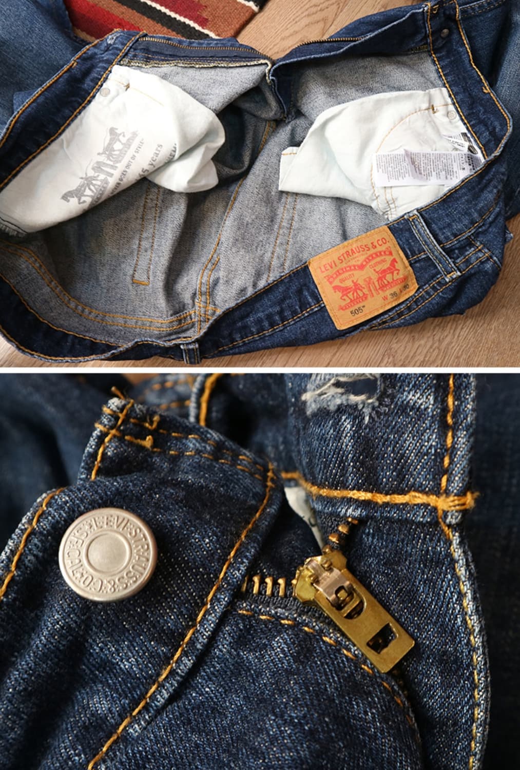 levis 리바이스 505 워싱 가공데님 36 상품이미지7