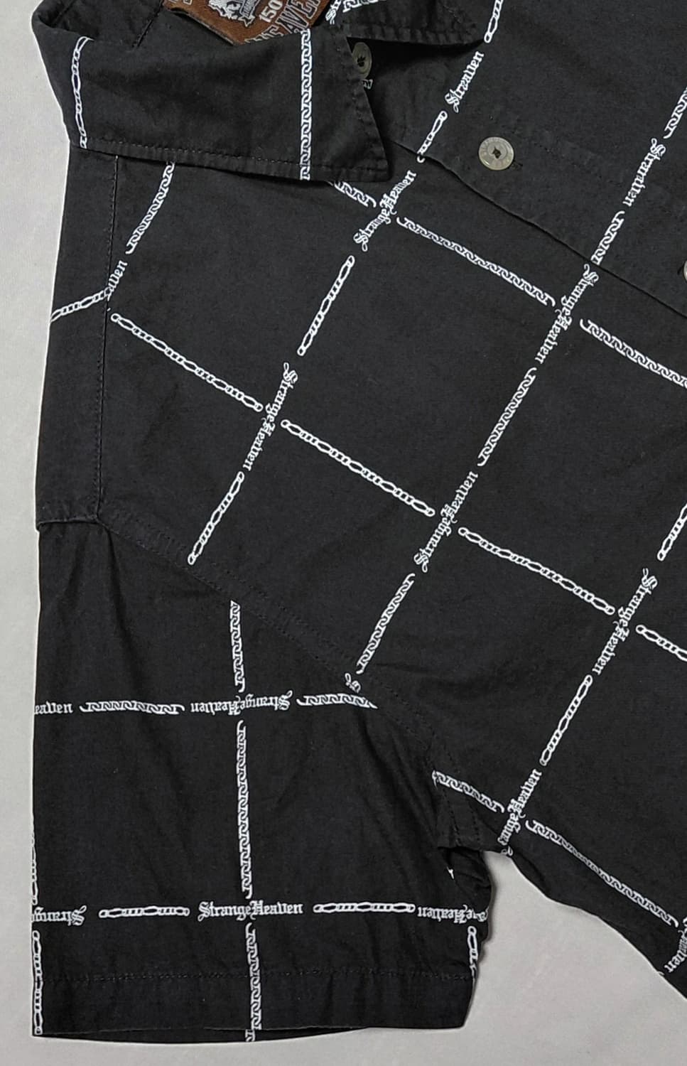 [S/150] Strange Heaven 그래피티 백로고 체크 반팔 상품이미지2