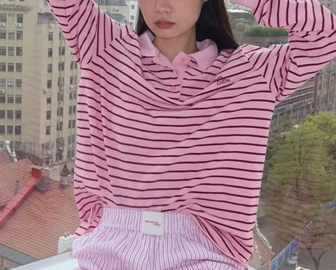 문선 스트라이프 PK S size 상품이미지2