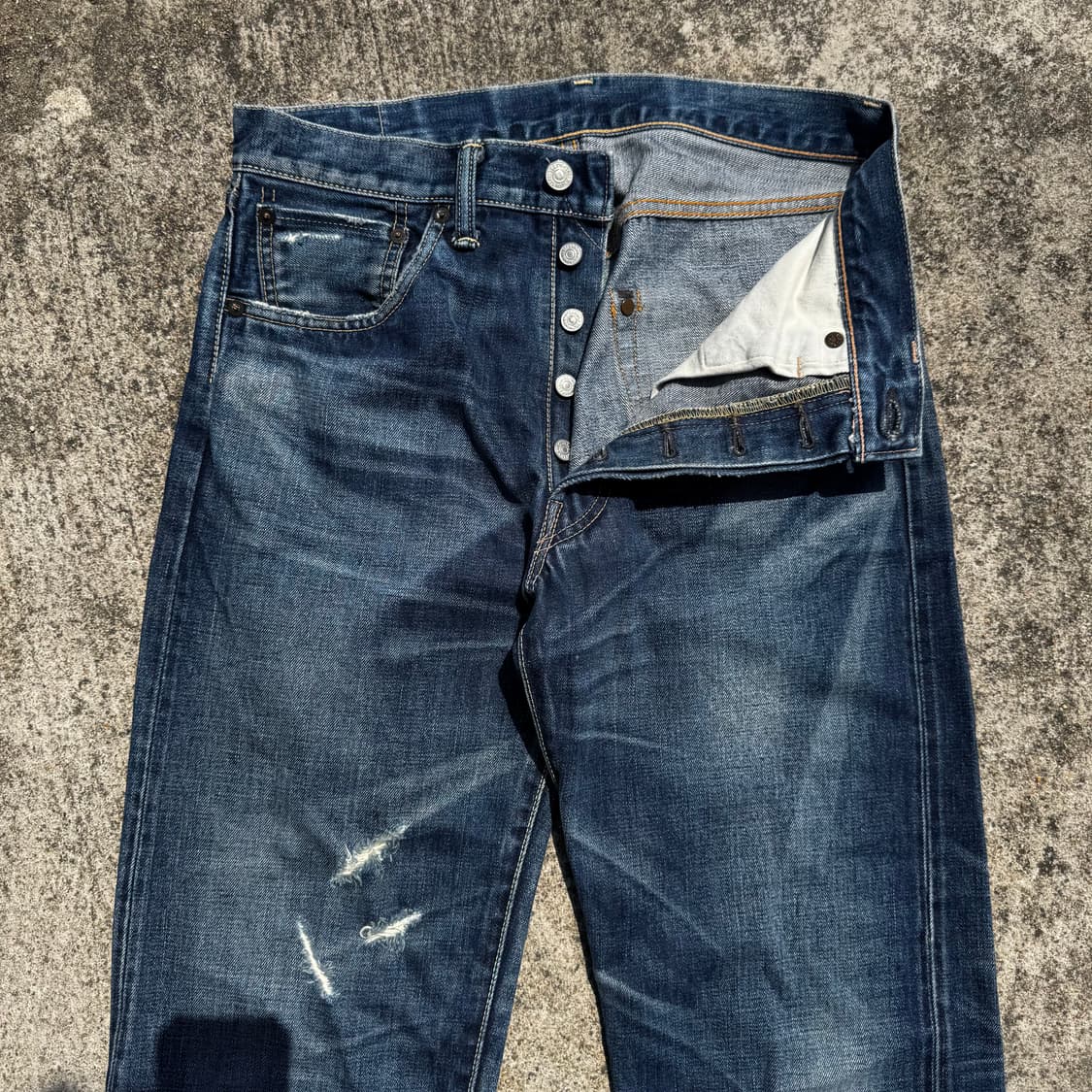 [32] Levis 리바이스 55501 셀비지 데님 팬츠 상품이미지3