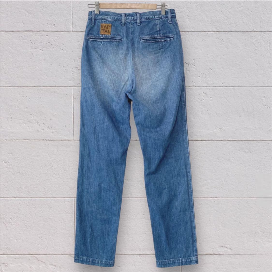 캐피탈 12온즈 데님 하이웨이스트 님 팬츠 상품이미지2