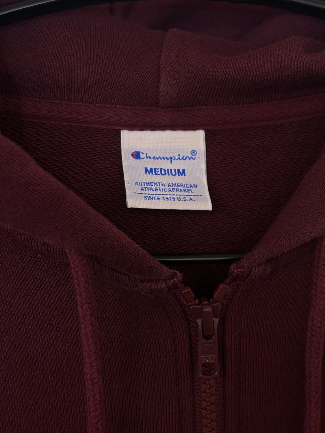 챔피온 버건디 후드집업 M 상품이미지2