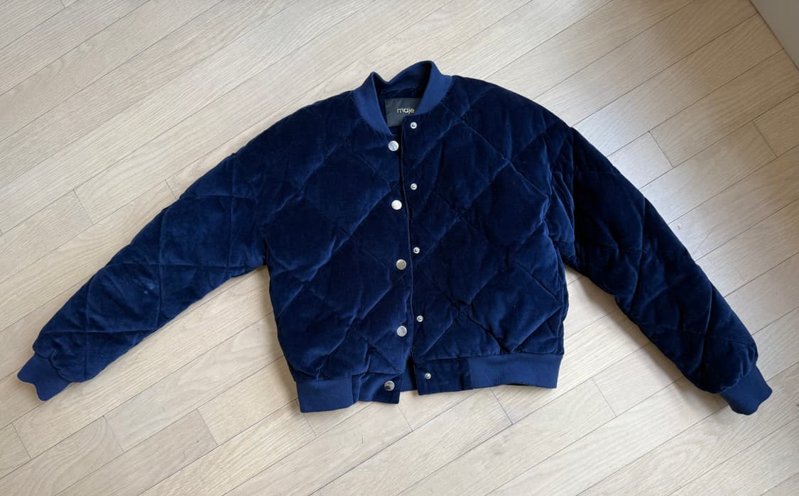 [정가90.새상품급] maje 벨벳 봄버 패딩 자켓 마쥬 한섬 상품이미지3