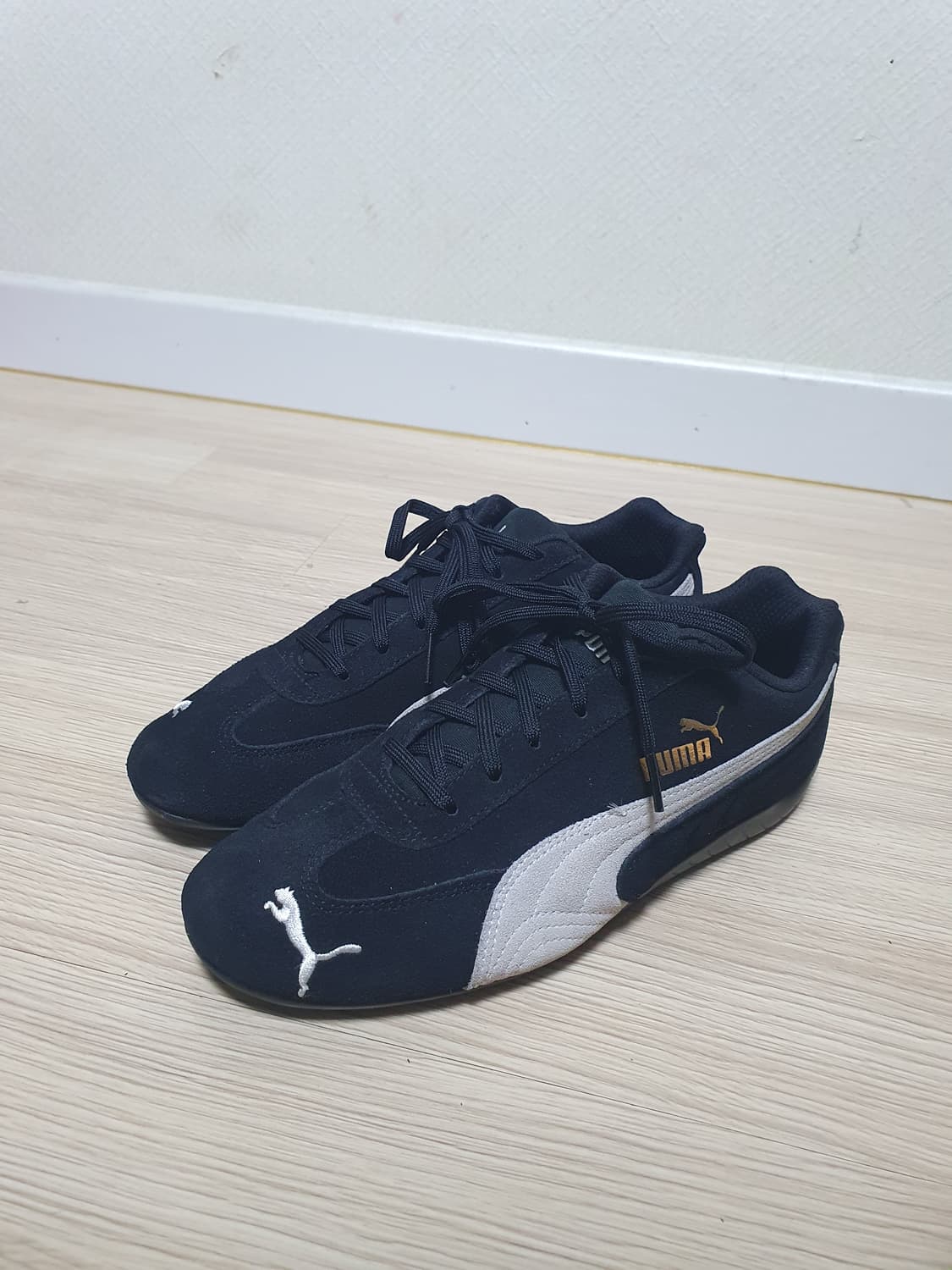 푸마 스피드캣 블랙 스웨이드 스니커즈 255 상품이미지4