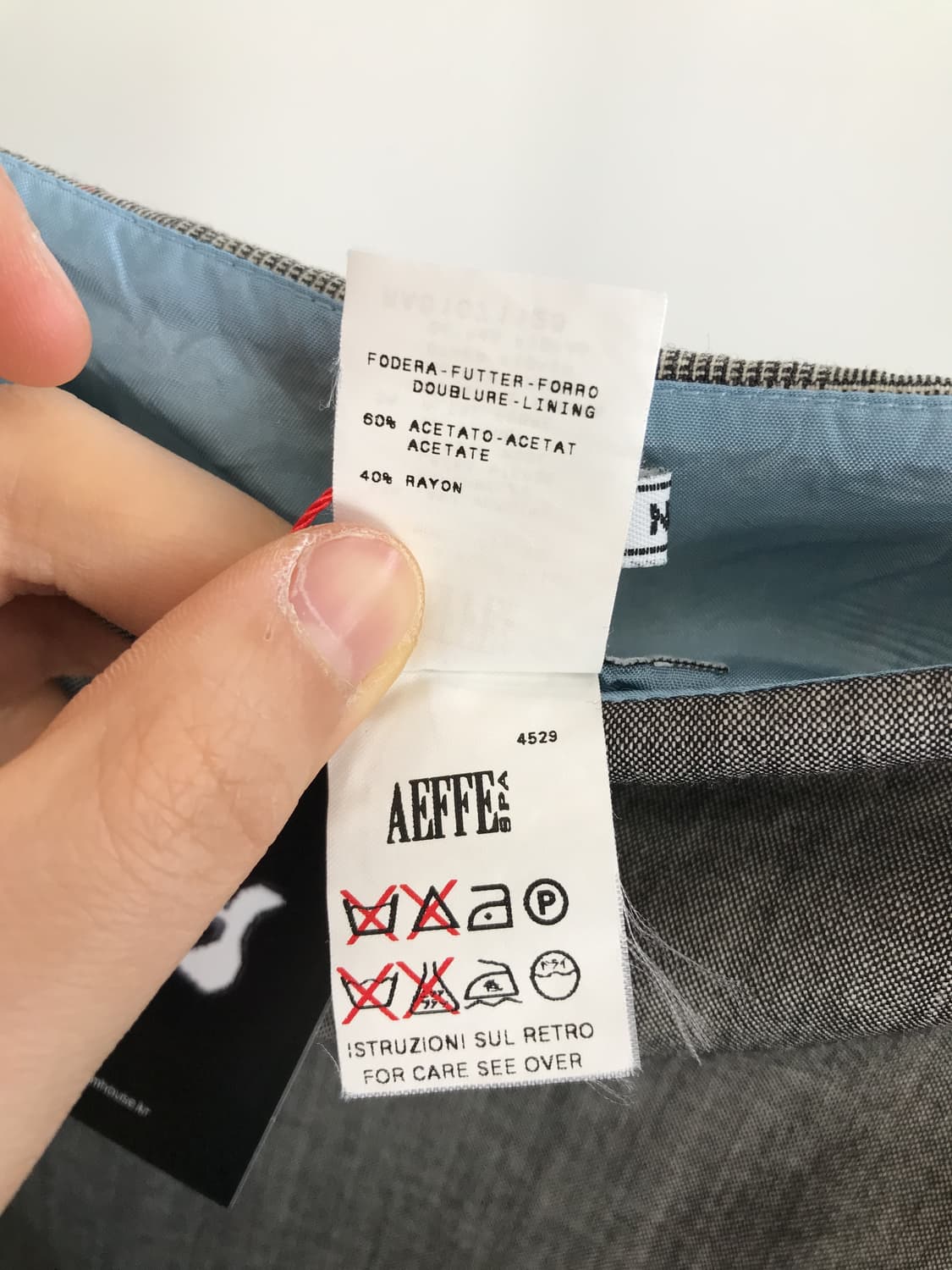 Moschino Checked Ruffled Wool Mini Skirt 상품이미지4