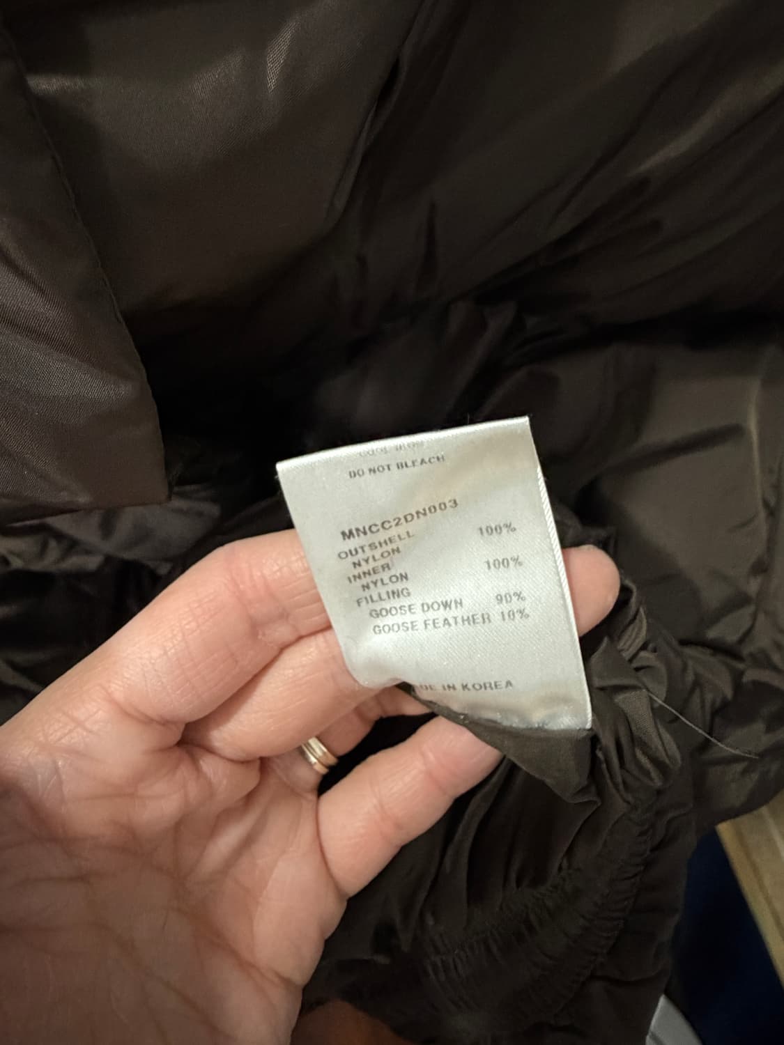 모노하 구스패딩 브라운 상품이미지4