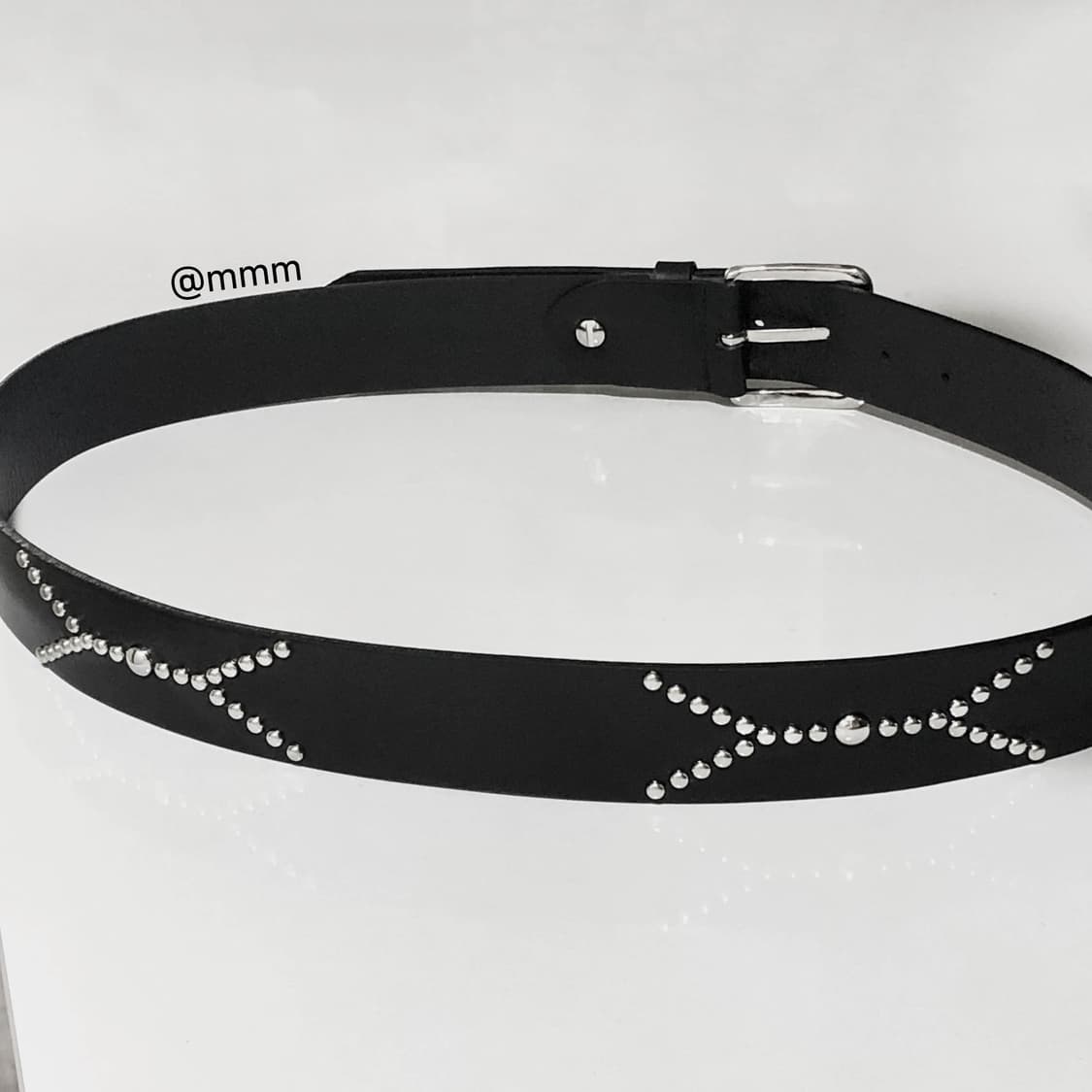 (unisex) 이태리가죽 스터드 벨트 상품이미지4