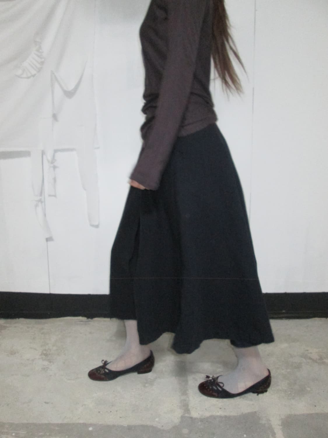 Vintage Button A-line Skirt 상품이미지6