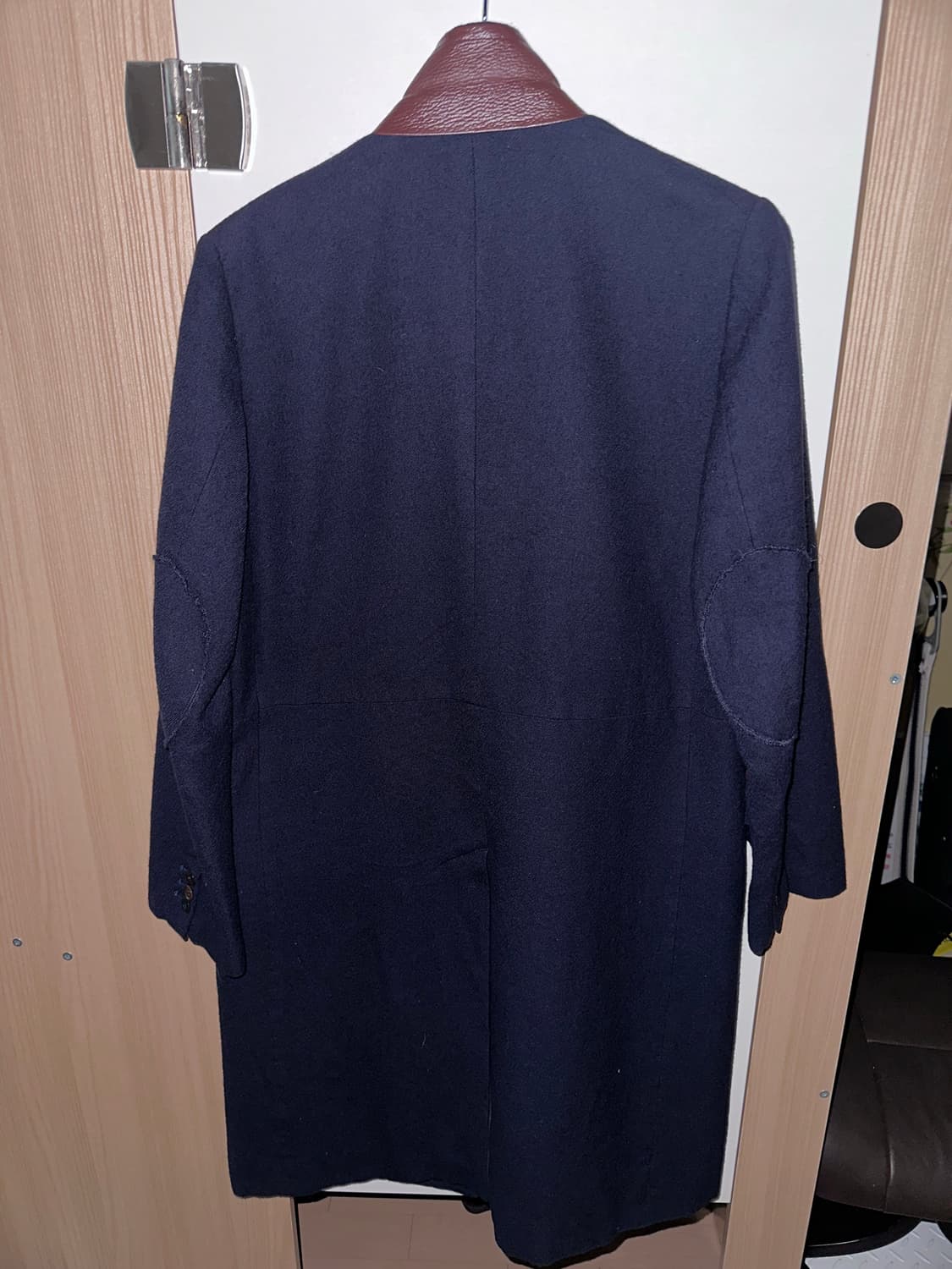 (2)언더커버 레더 칼라 슬림 울코트 상품이미지2