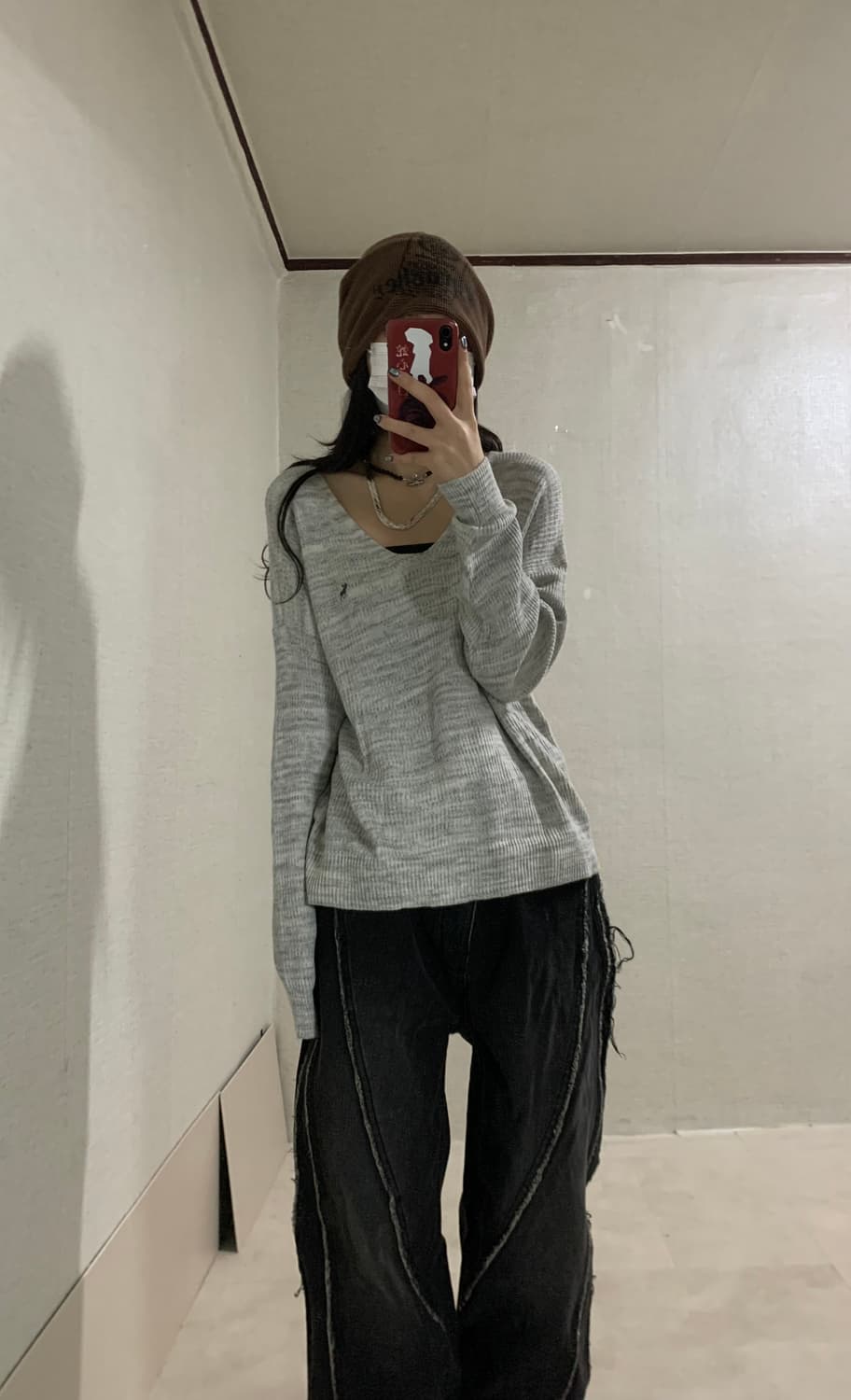 Abercrombie oatmeal gray knit 상품이미지3