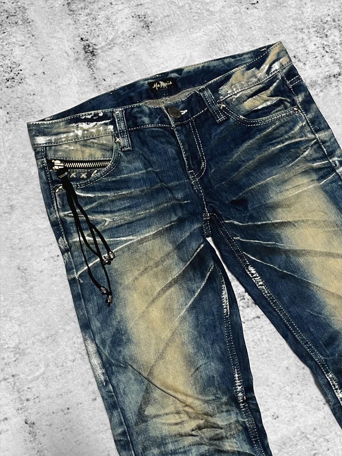 (maraxia) y2k punk detailed denim  상품이미지6