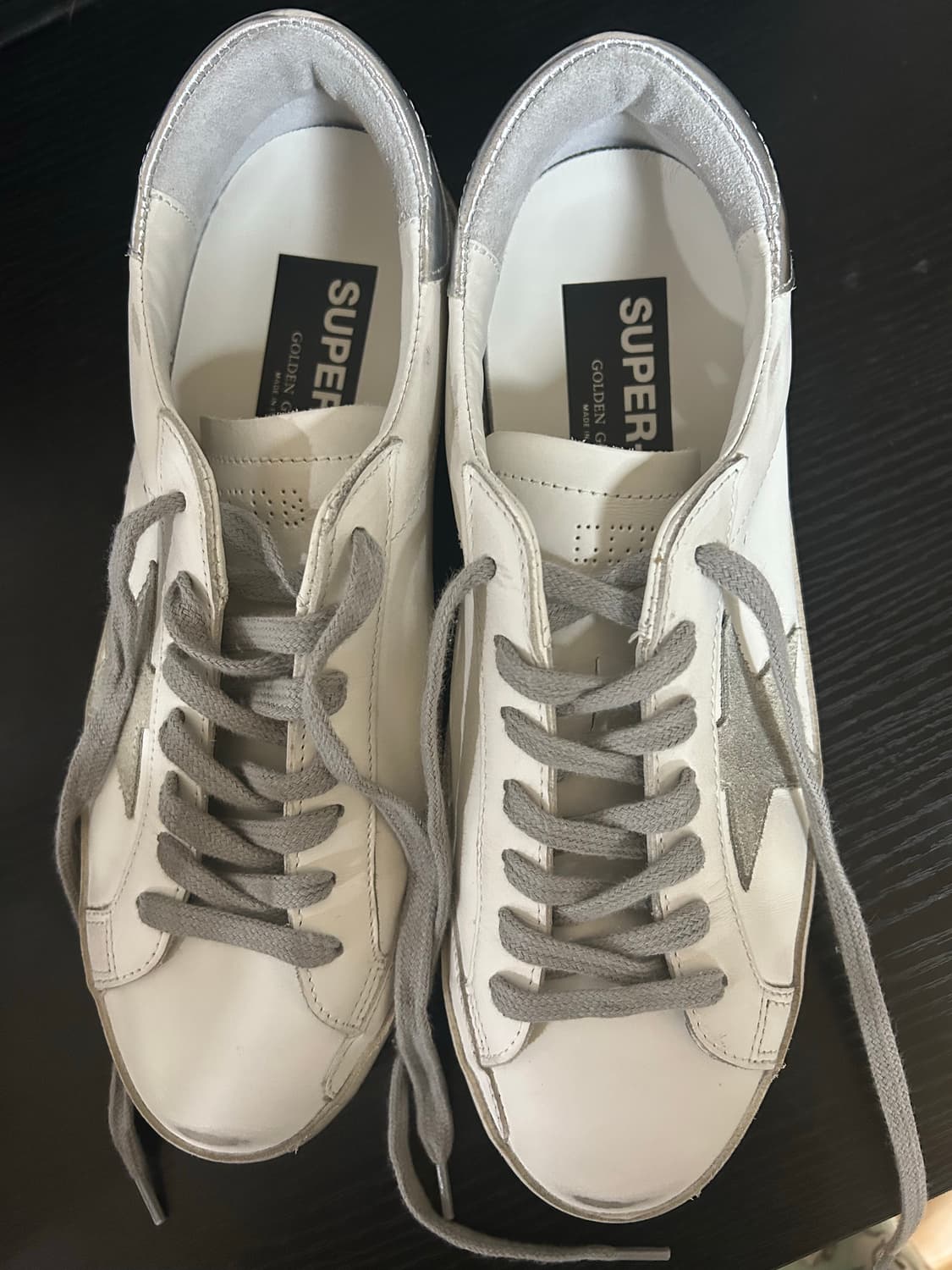 골든구스 남성 슈퍼스타 화이트 실버탭 40 (260) 상품이미지1