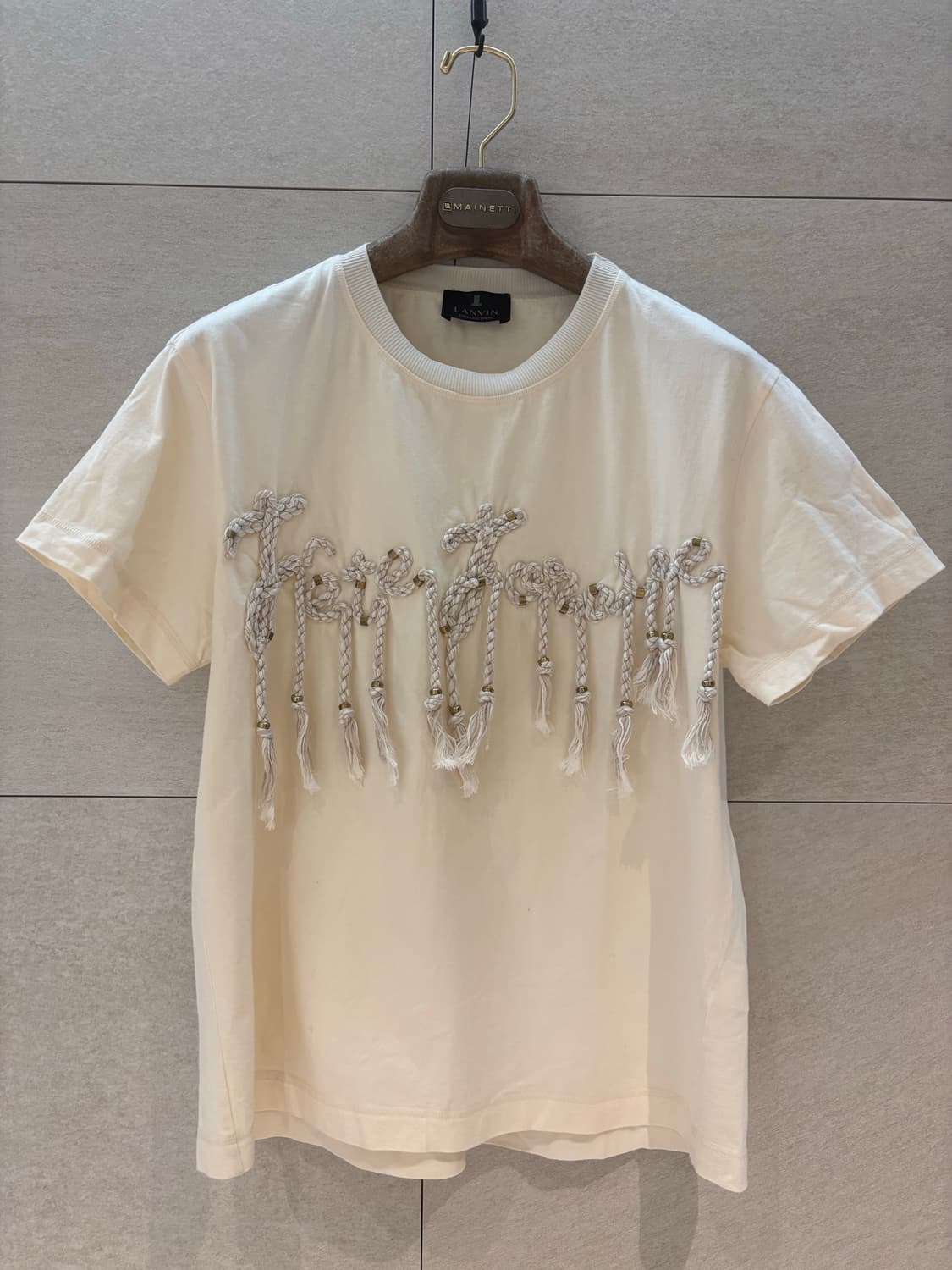 LANVIN 랑방 로프 장식 반팔 티셔츠 상품이미지1